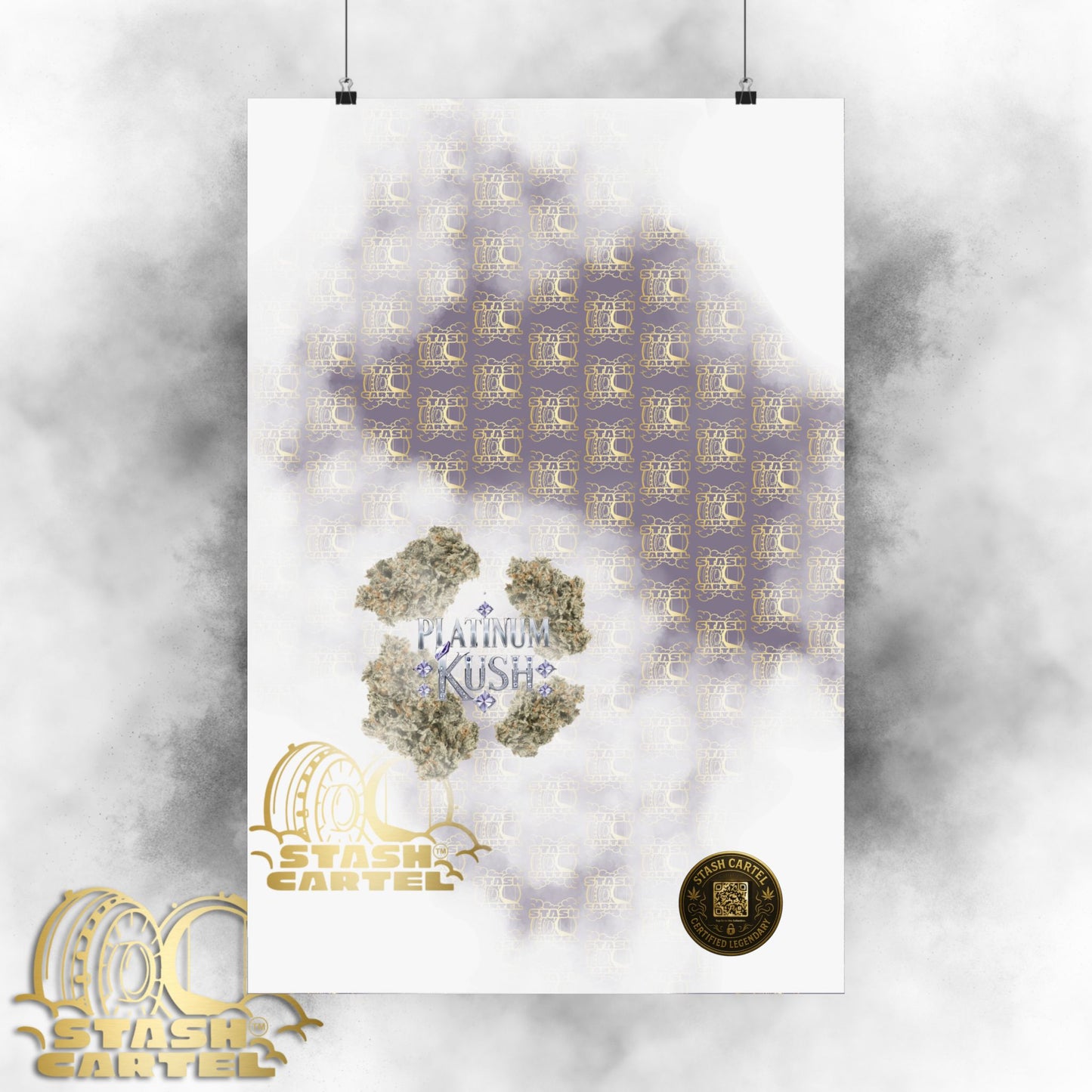 💎 "Platinum Kush" Luxurious Indica Poster