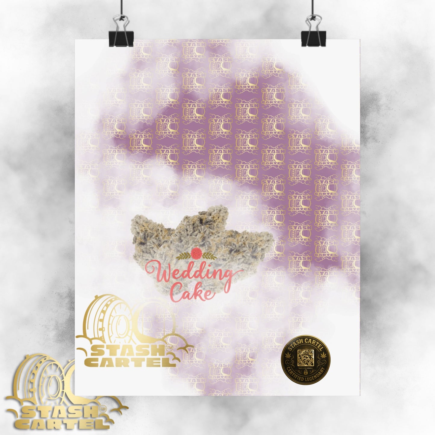 🎂 "Wedding Cake" Dessert Indica-Hybrid Poster