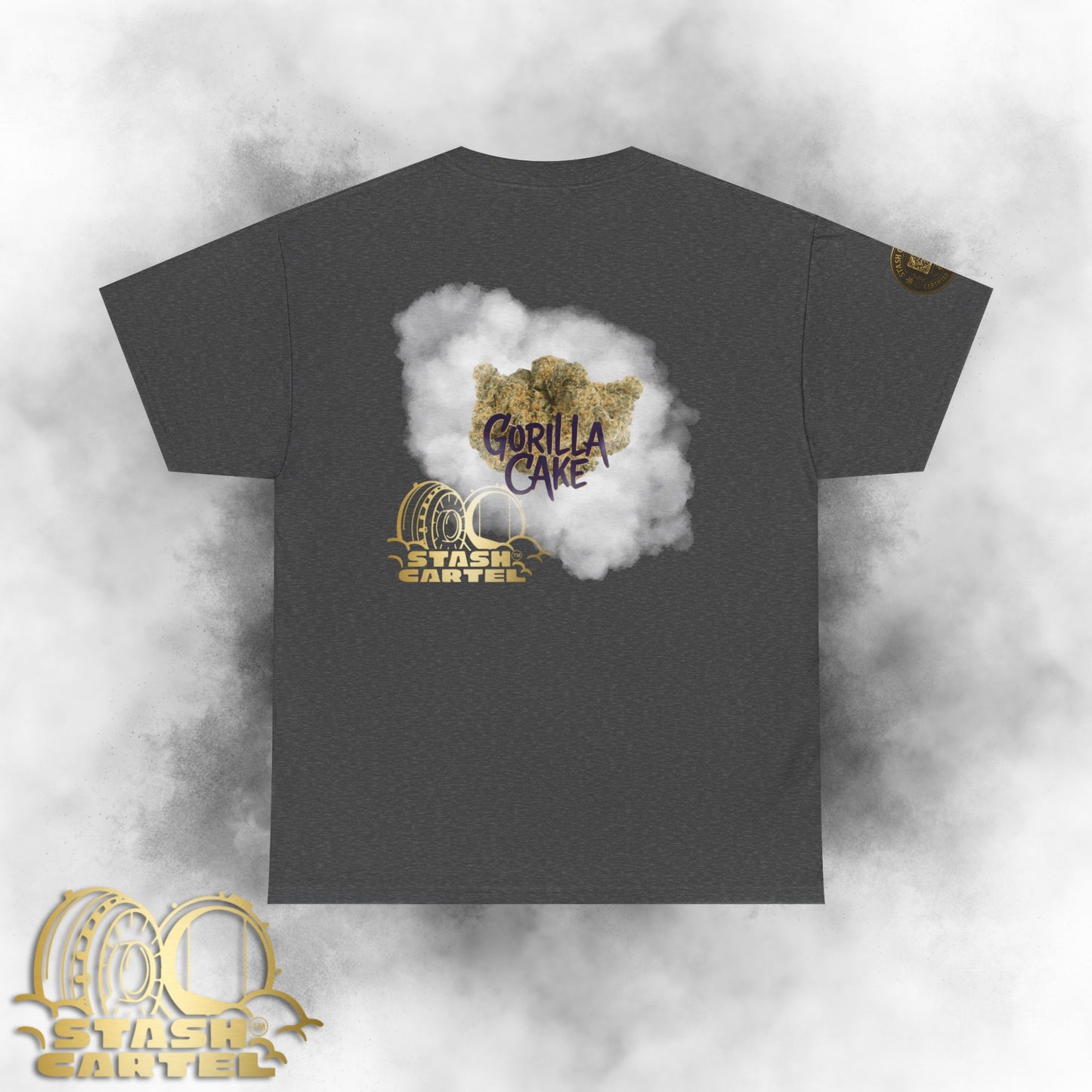 Gorilla Cake Tee – Hybrid Strength, Frosted Kush Unisex Heavy Cotton Tee