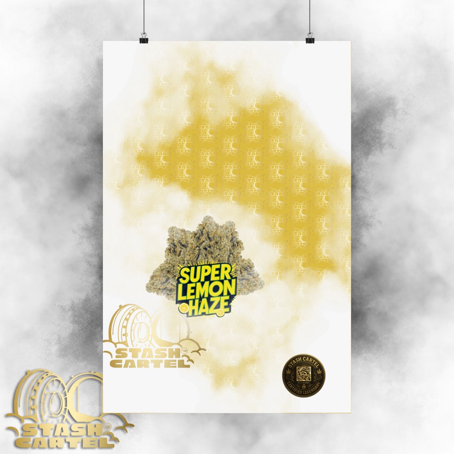 🍋 "Super Lemon Haze" Electric Citrus Sativa Poster