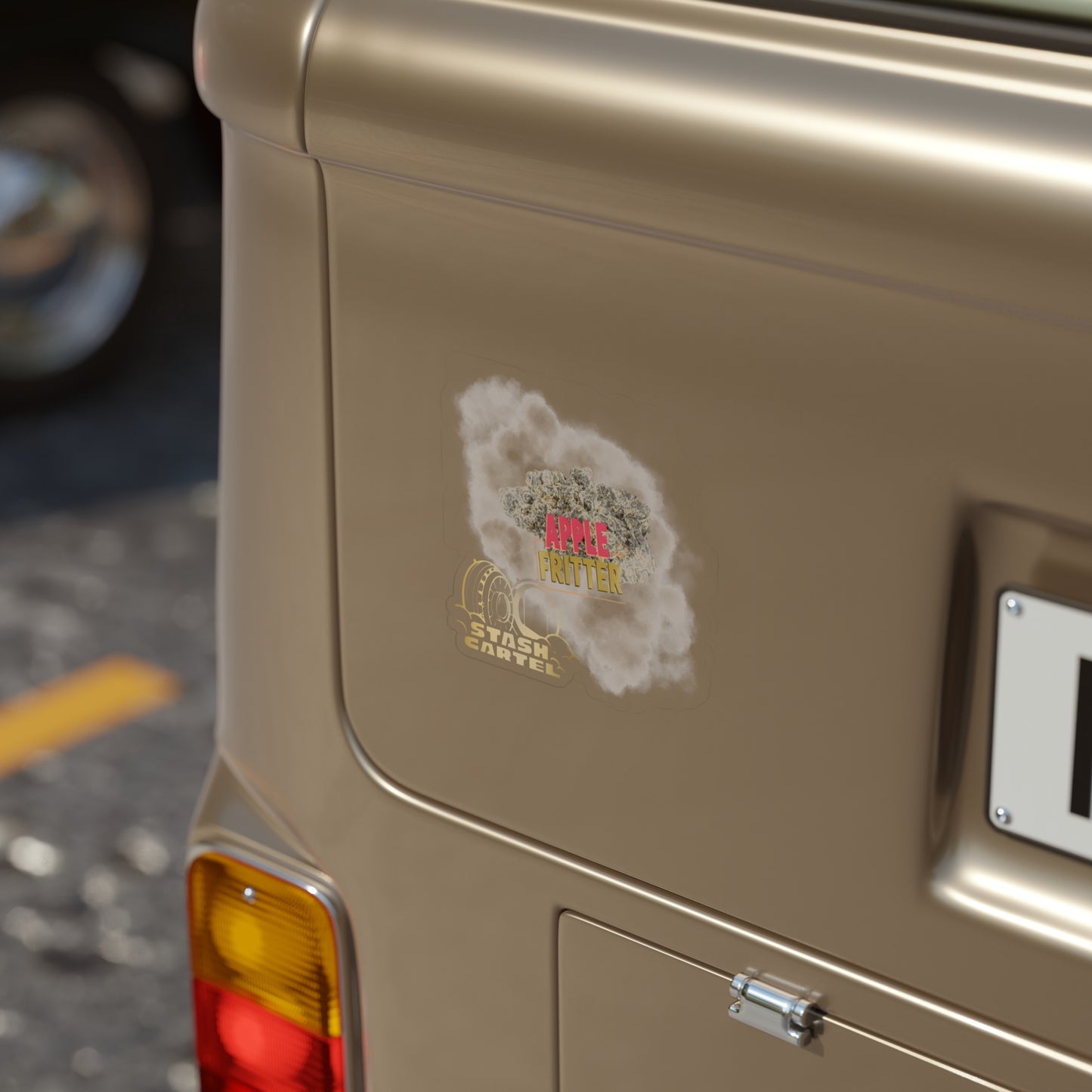 Apple Fritter Transparent Outdoor Sticker – Cannabis Lifestyle Art