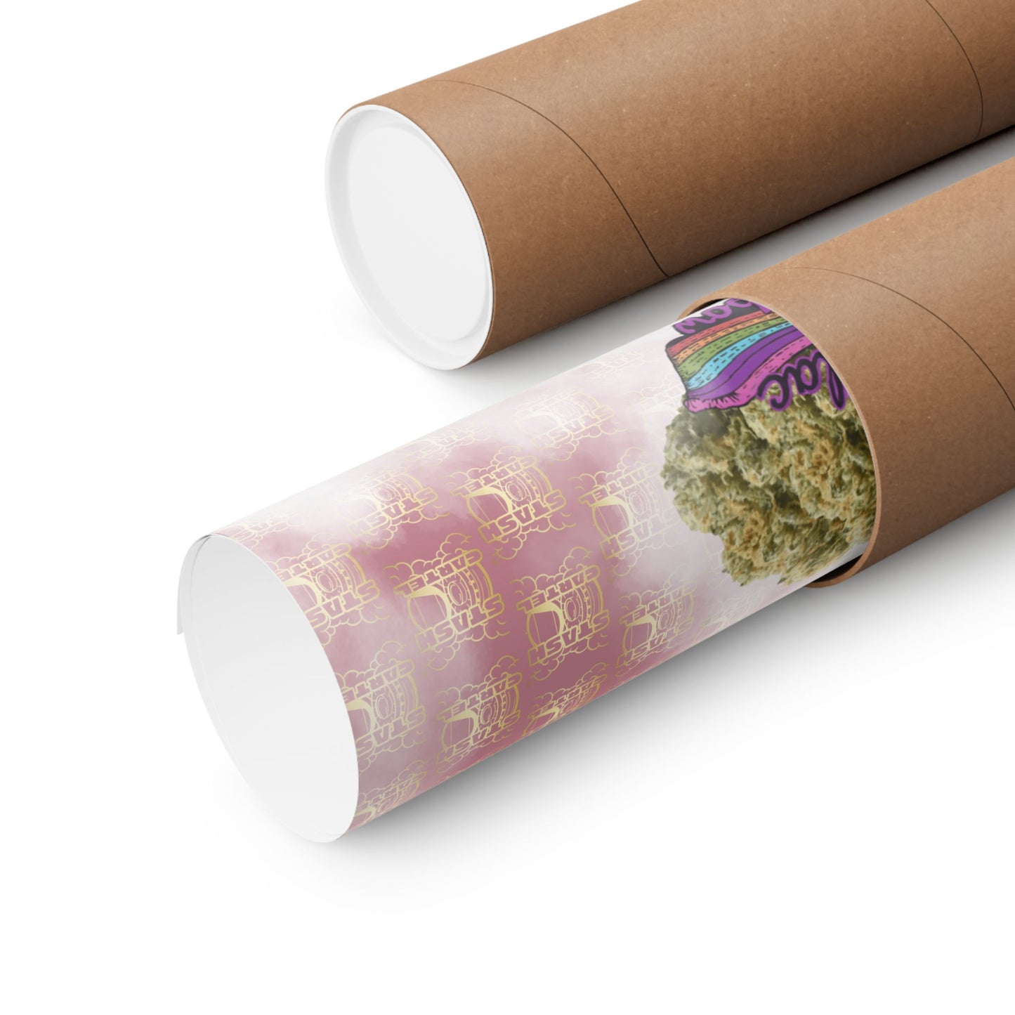 🚗🌈 "Cadillac Rainbow" Hybrid Poster – Premium Funk Ride