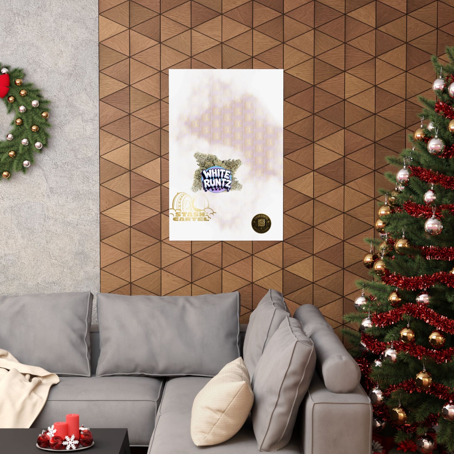 ❄️🎀 White Runtz Poster – Designer Candy Gas Hybrid Poster with Luxury Vibes
