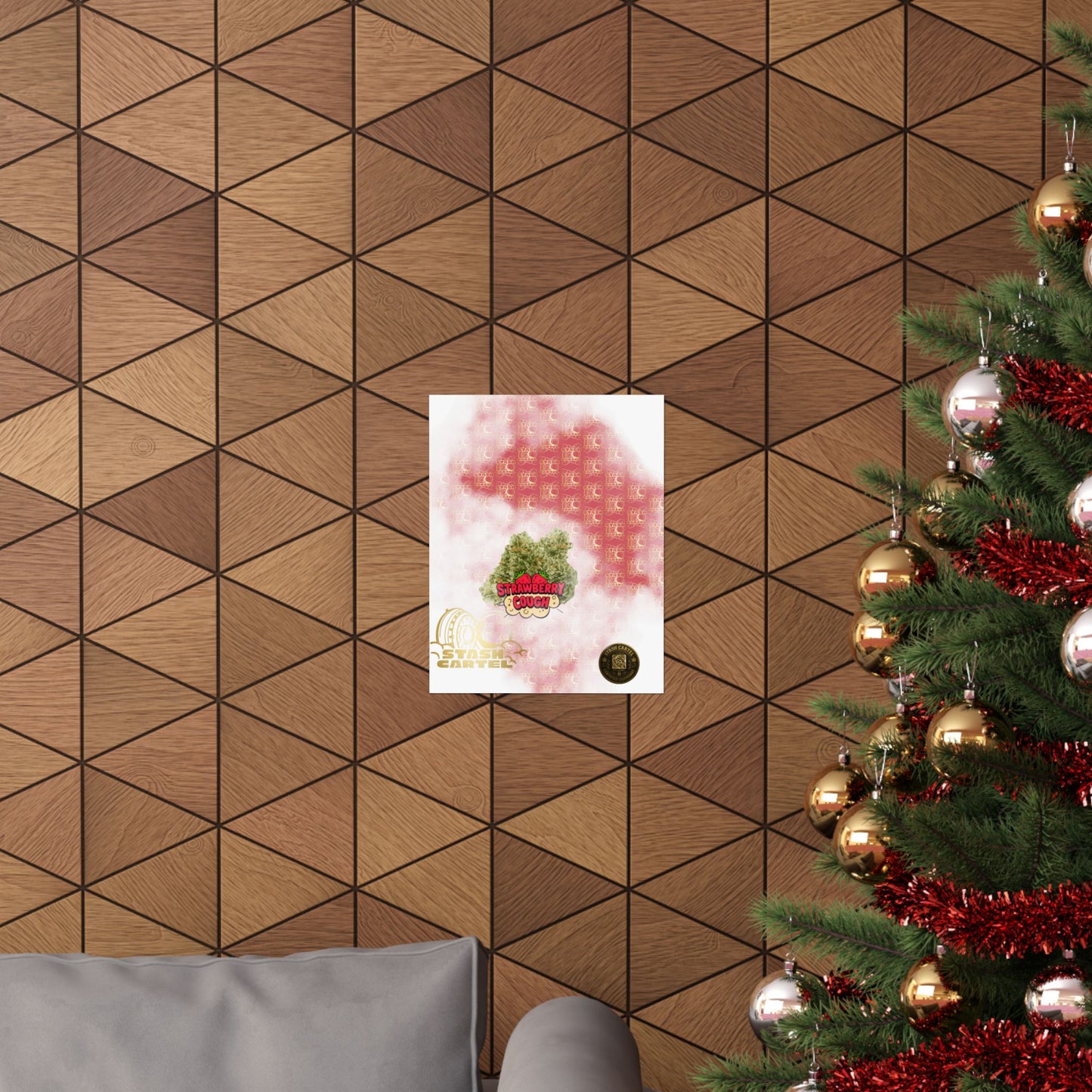 🍓 "Strawberry Cough" Skunky Sativa Poster