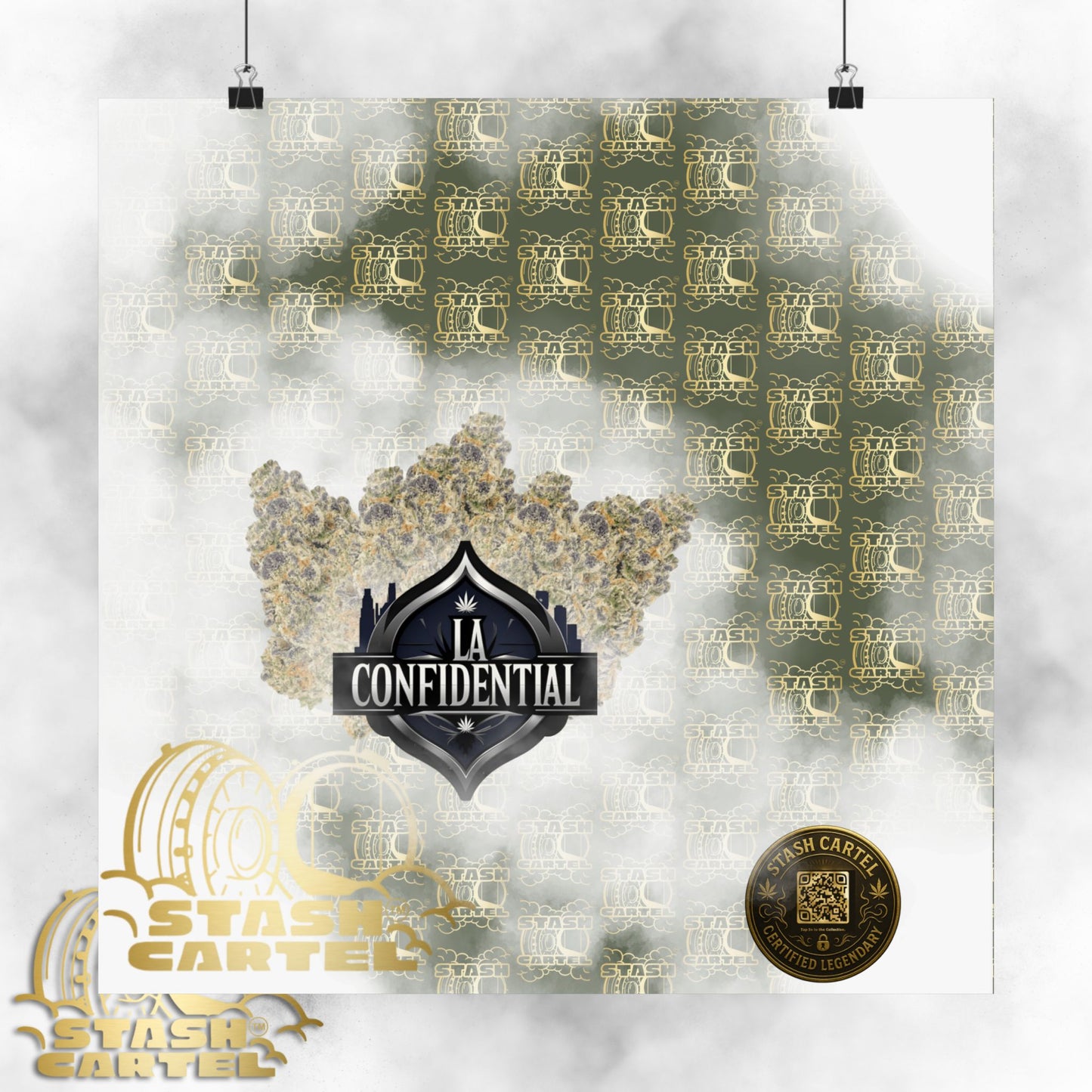 🌲 "LA Confidential" Old-School Kush Indica Poster