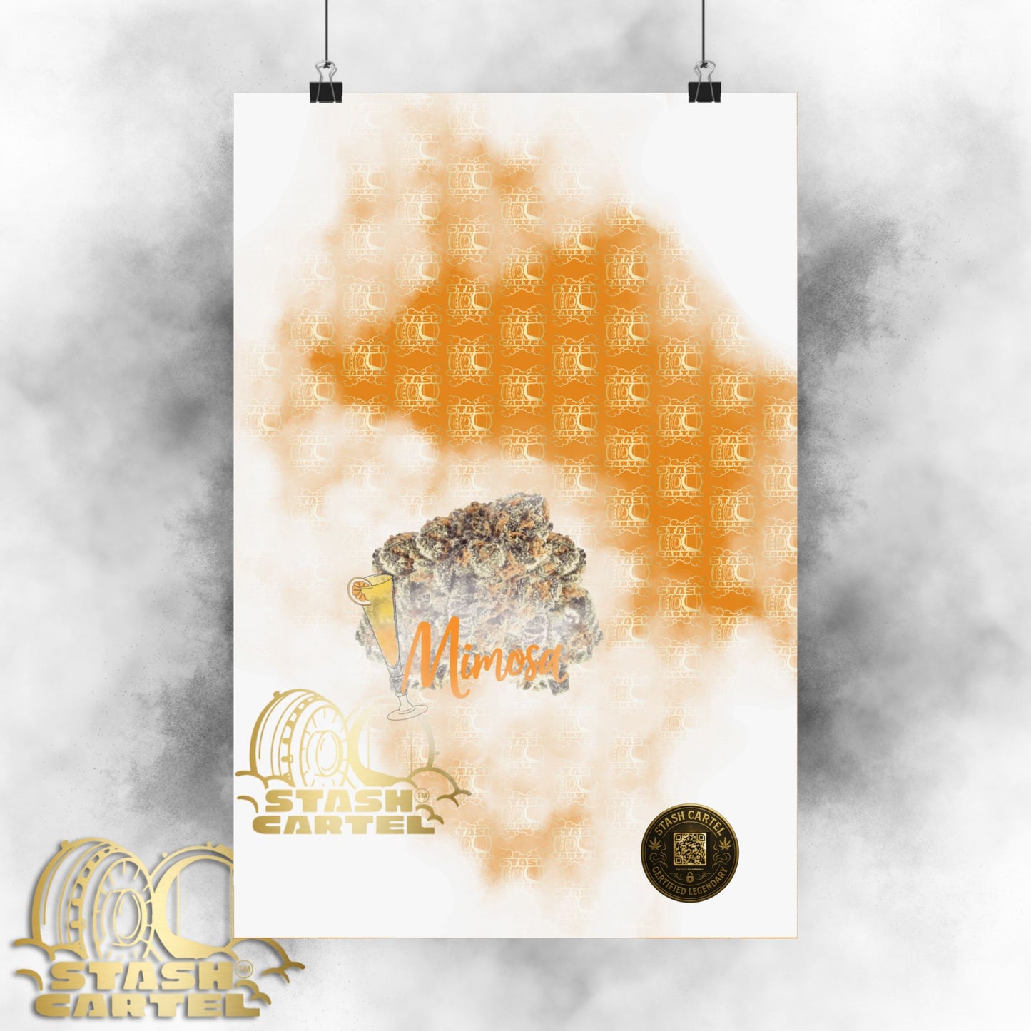 🍾 "Mimosa" Citrus Sunrise Hybrid Poster Art
