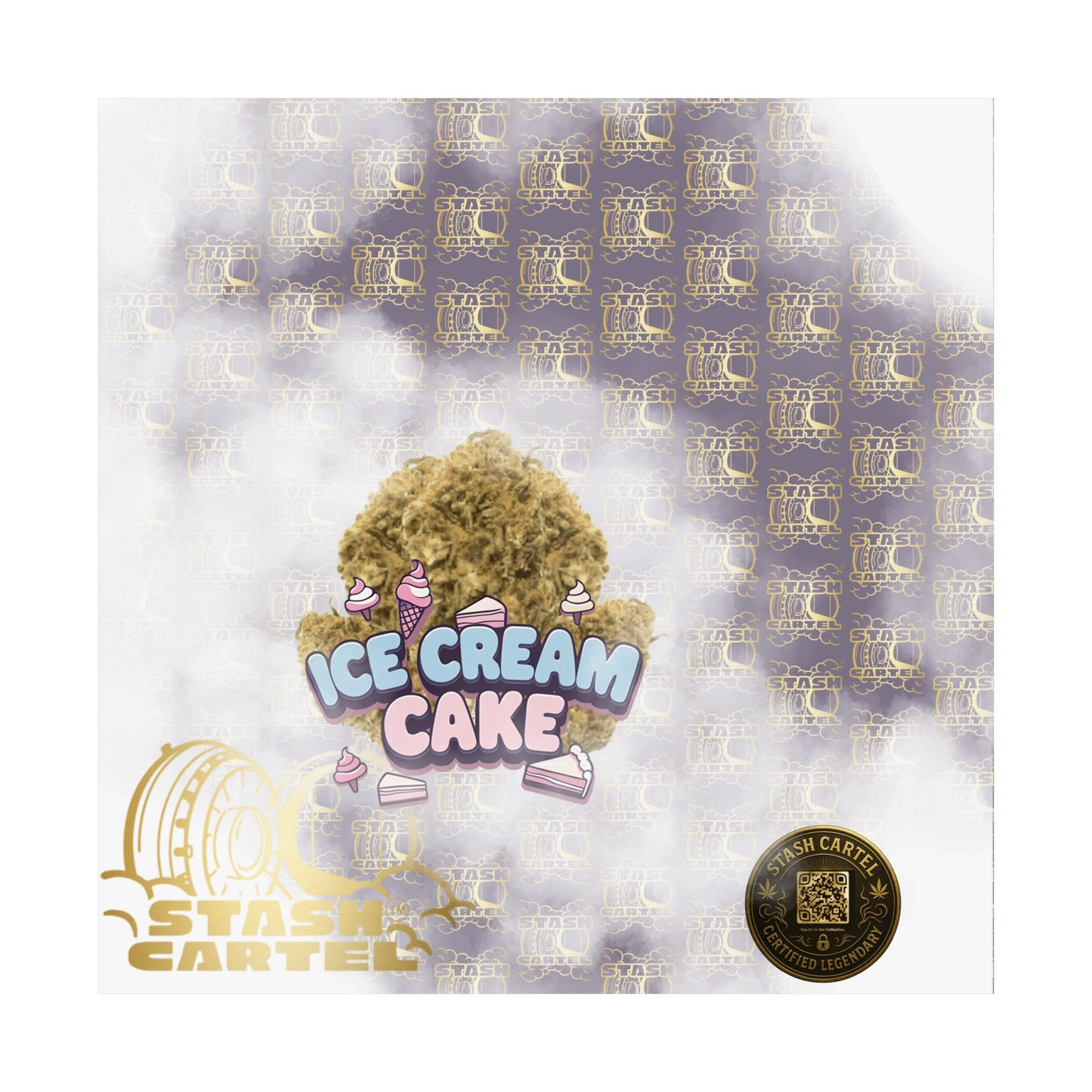 🍦 "Ice Cream Cake" Sedating Indica Dessert Poster