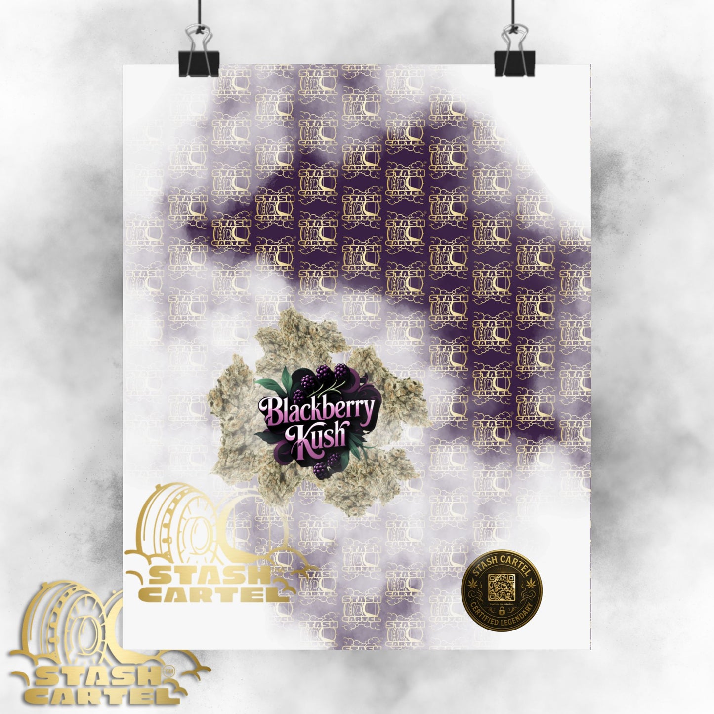 🫐 "Blackberry Kush" Midnight Indica Poster