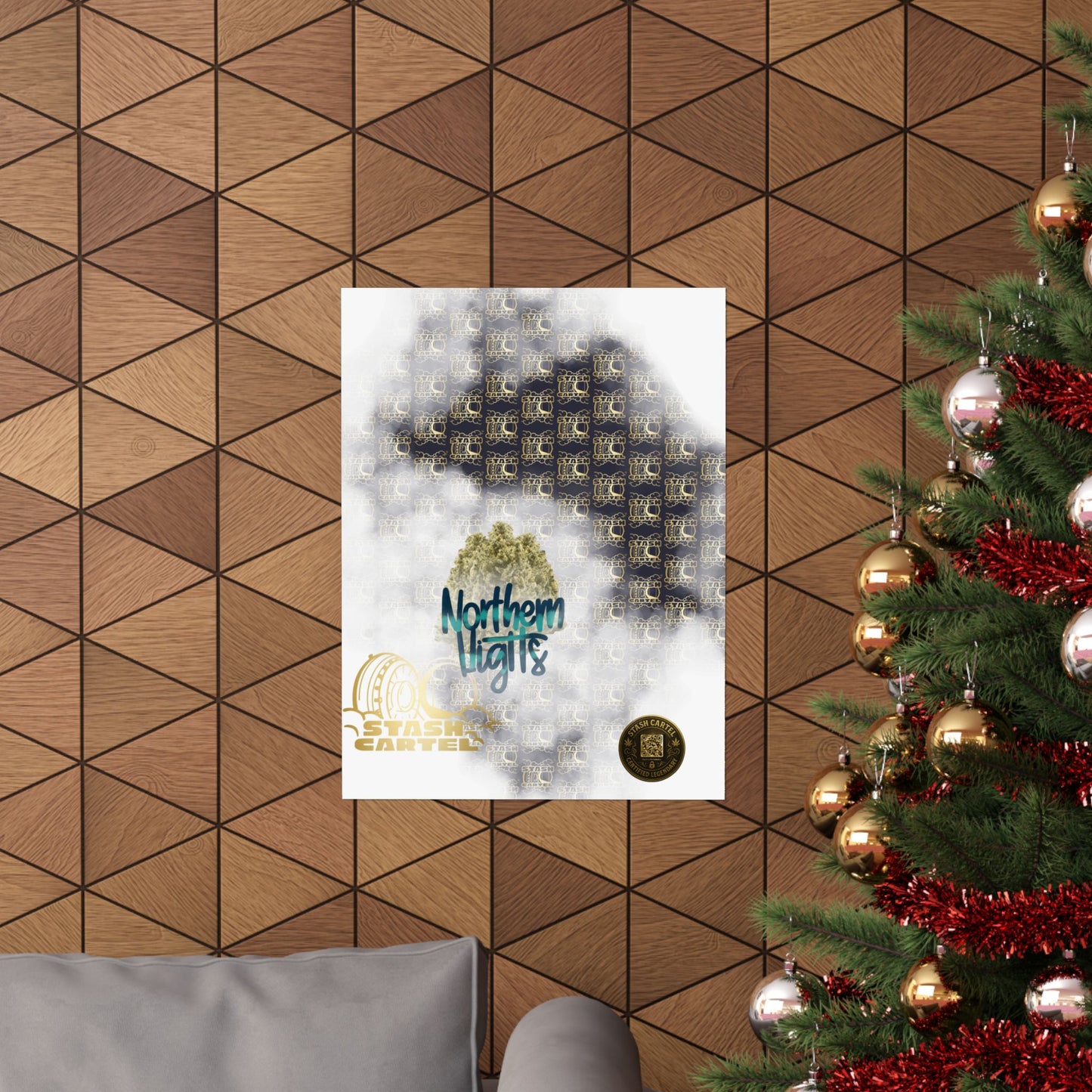 🌌 "Northern Lights" Deep Space Indica Poster