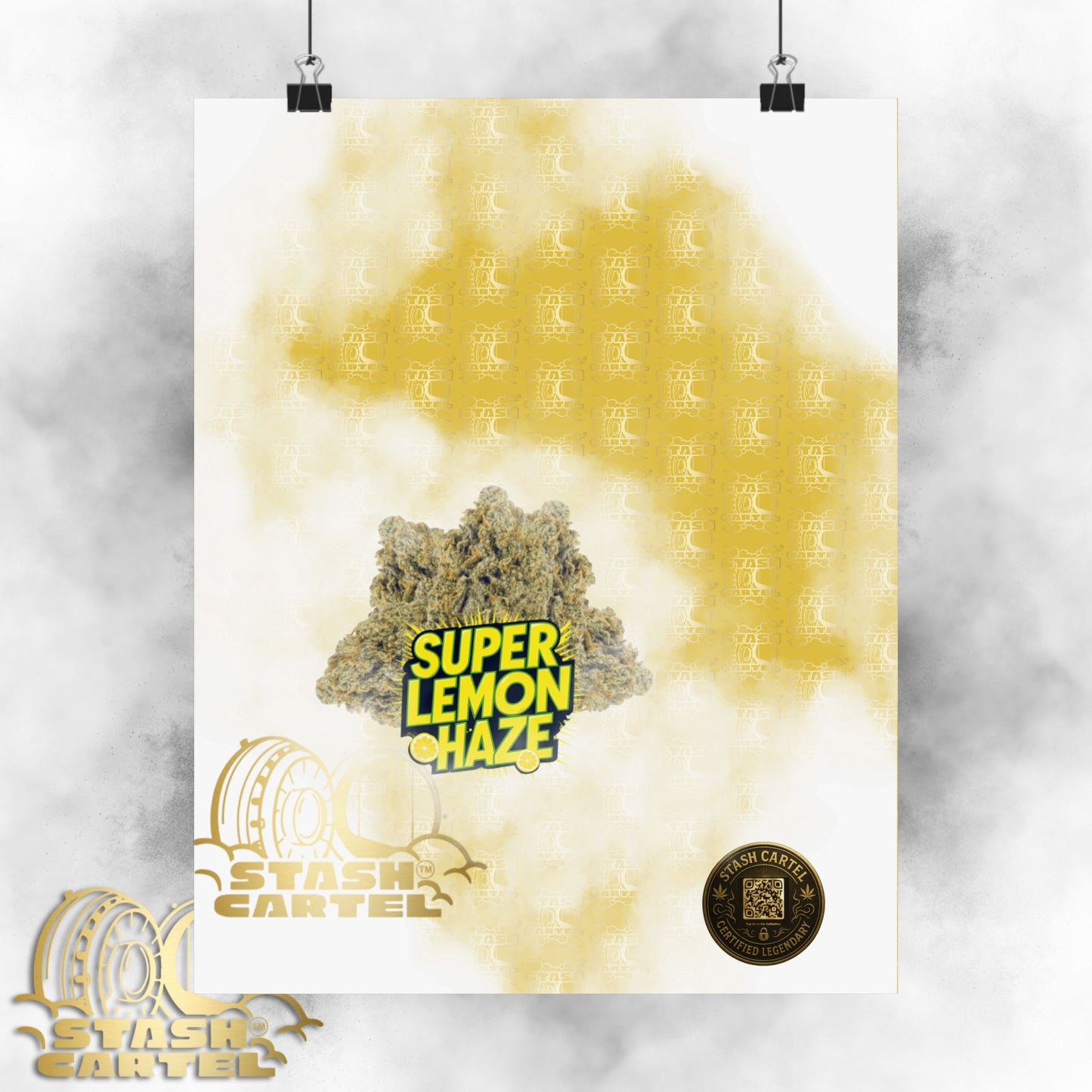 🍋 "Super Lemon Haze" Electric Citrus Sativa Poster