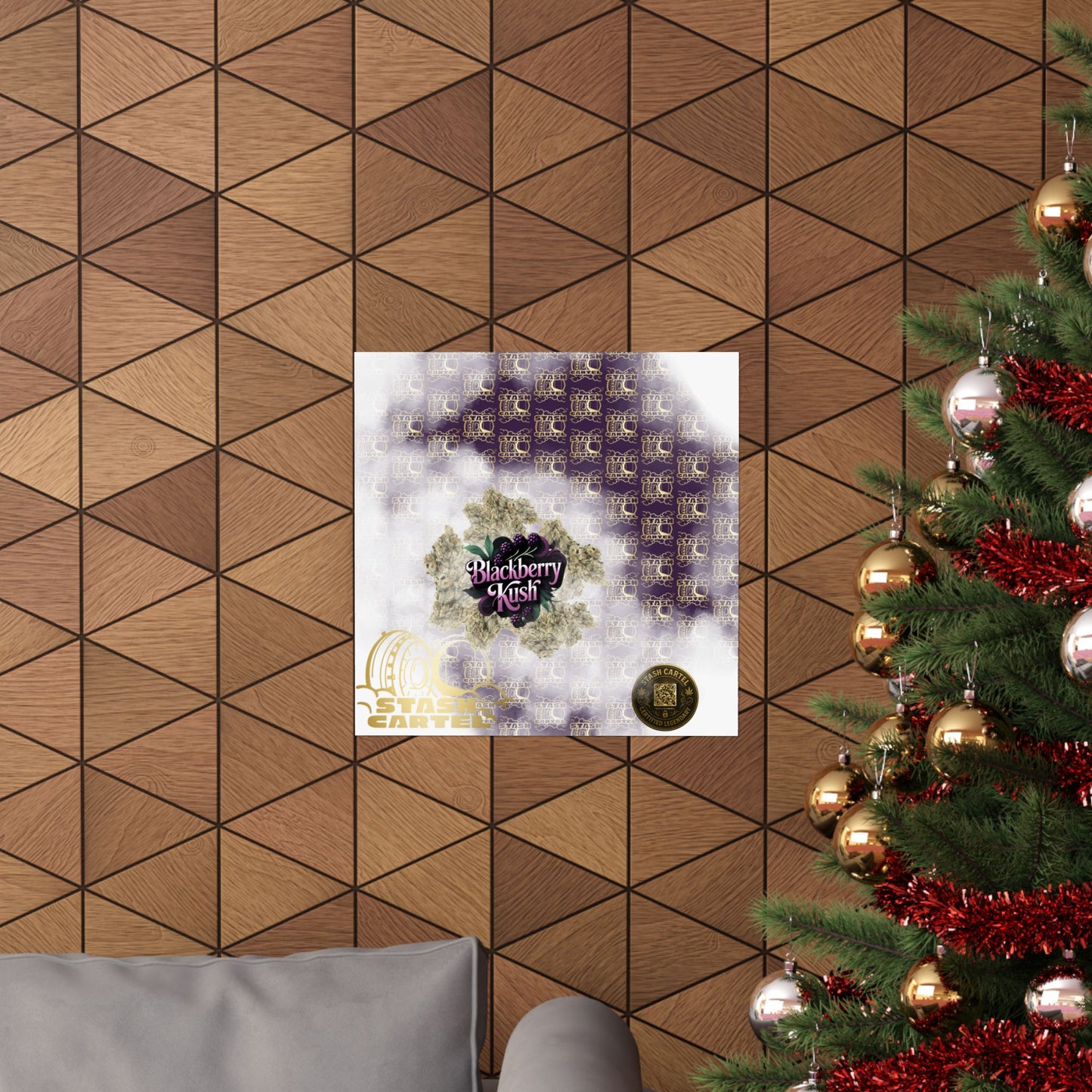 🫐 "Blackberry Kush" Midnight Indica Poster