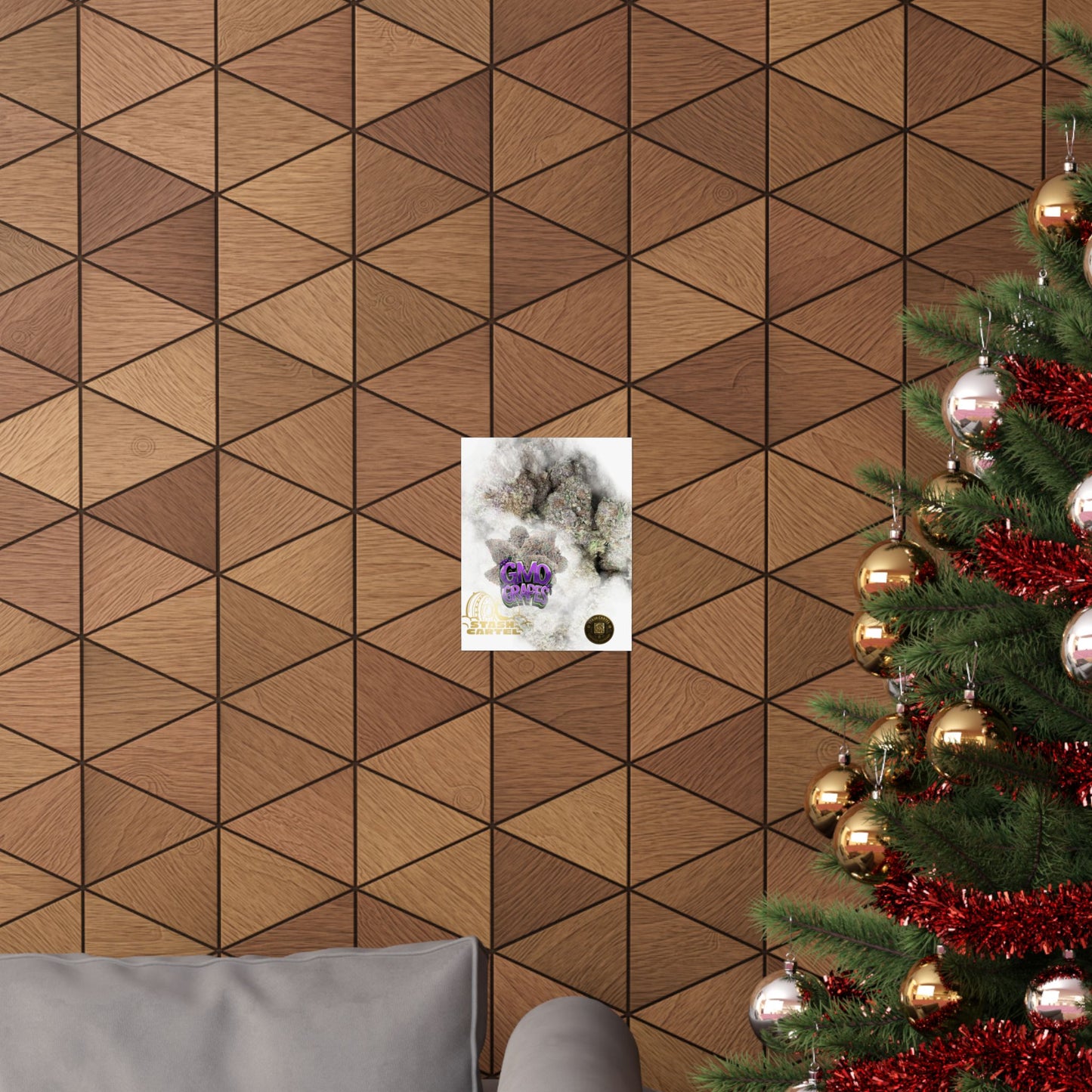 🔮 "GMO Grapes" Terp-Fueled Indica Art Poster