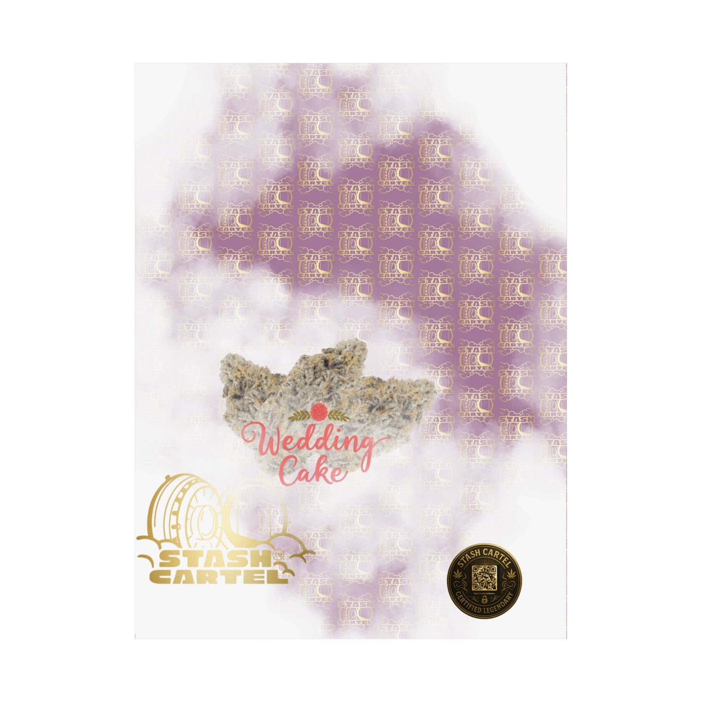 🎂 "Wedding Cake" Dessert Indica-Hybrid Poster