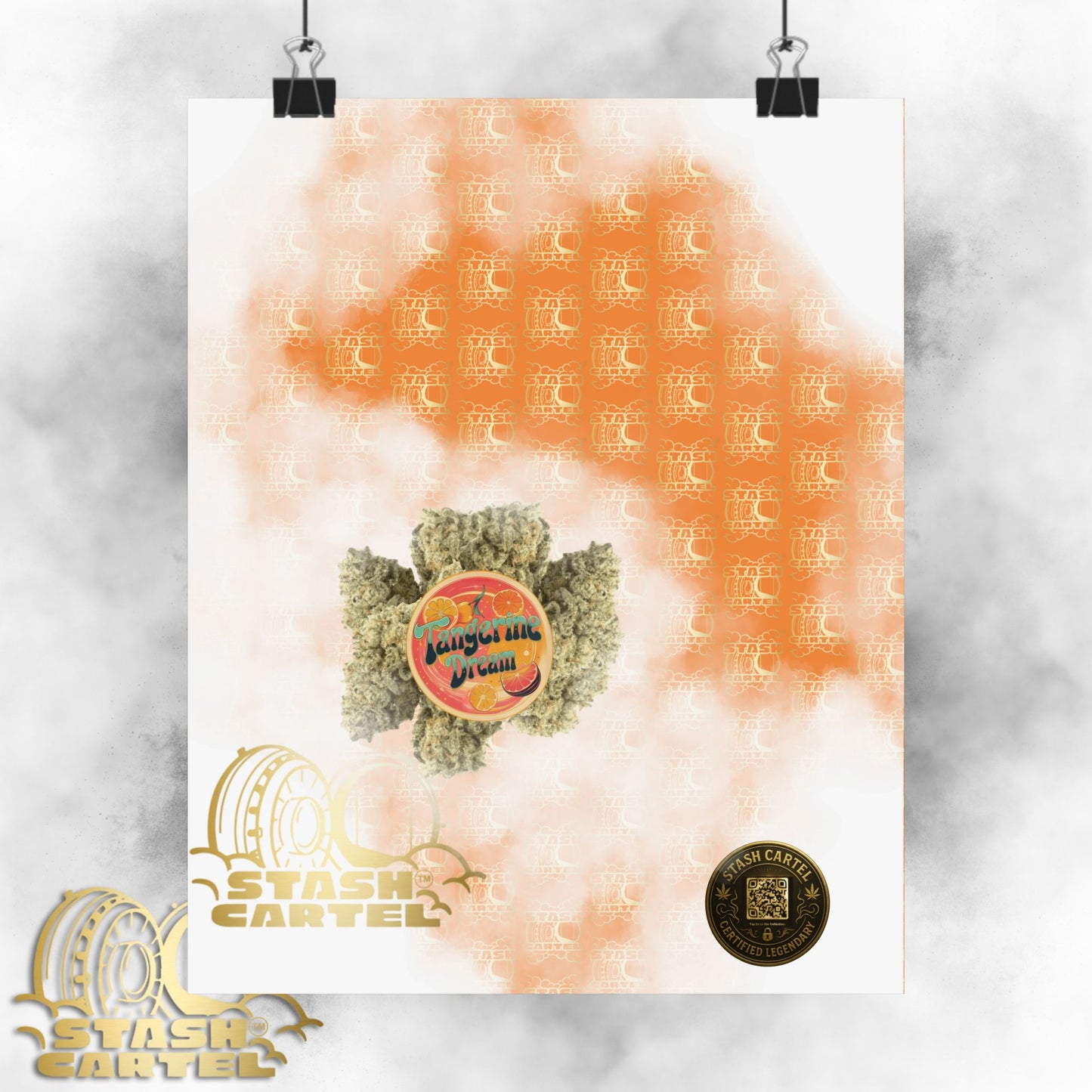 🍊💭 Tangerine Dream Poster – Legendary Sativa Hybrid with Citrus Zest & Euphoric Clarity