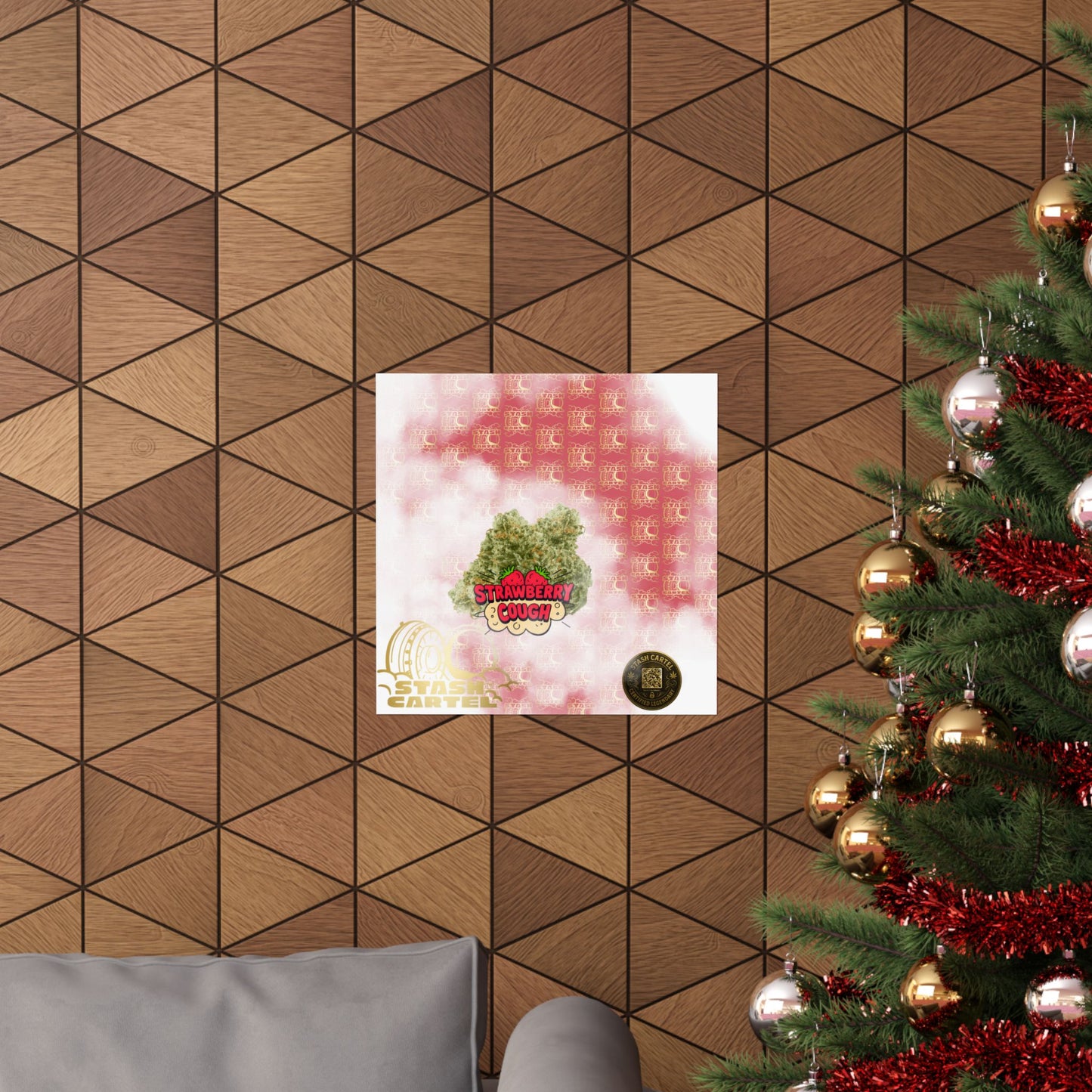 🍓 "Strawberry Cough" Skunky Sativa Poster