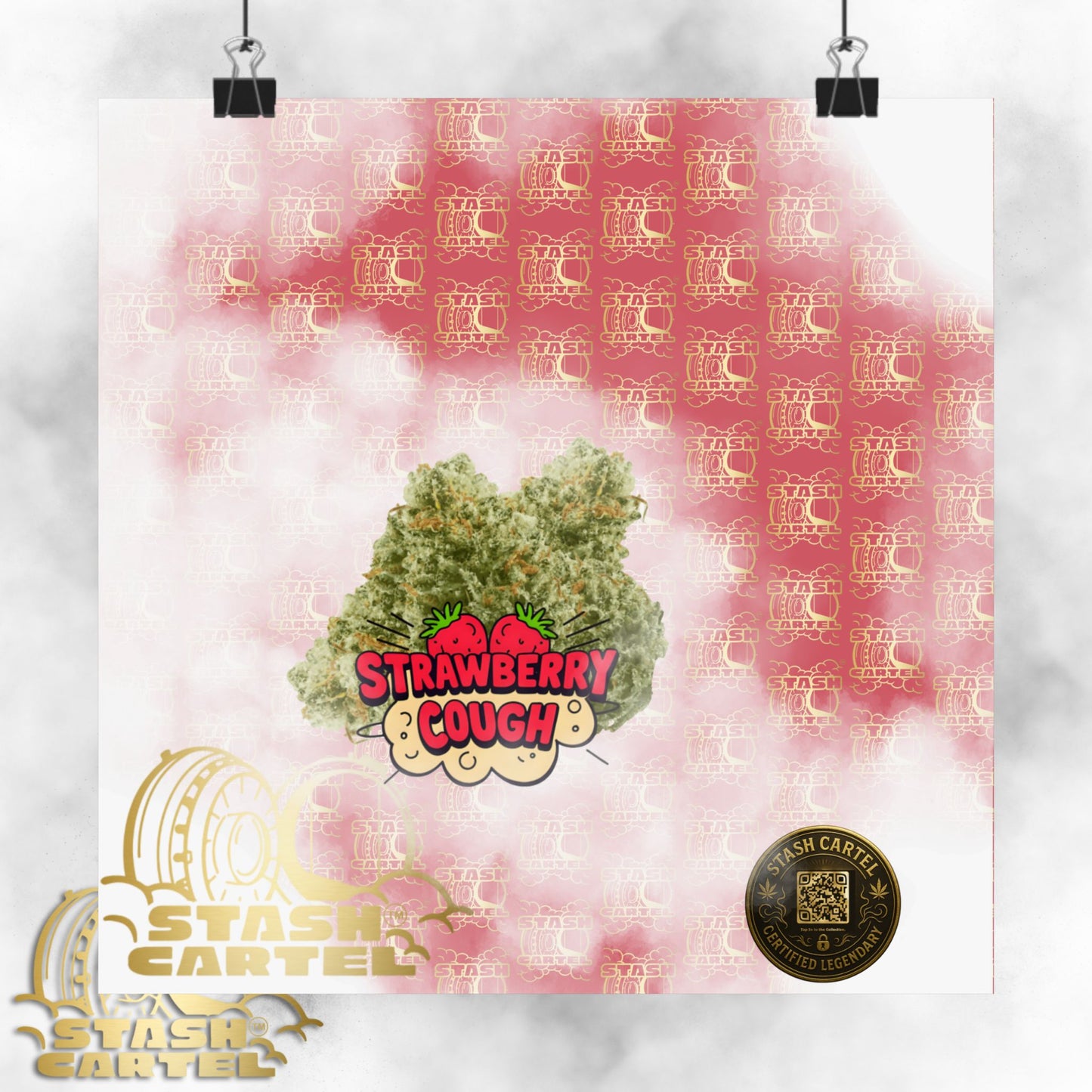 🍓 "Strawberry Cough" Skunky Sativa Poster