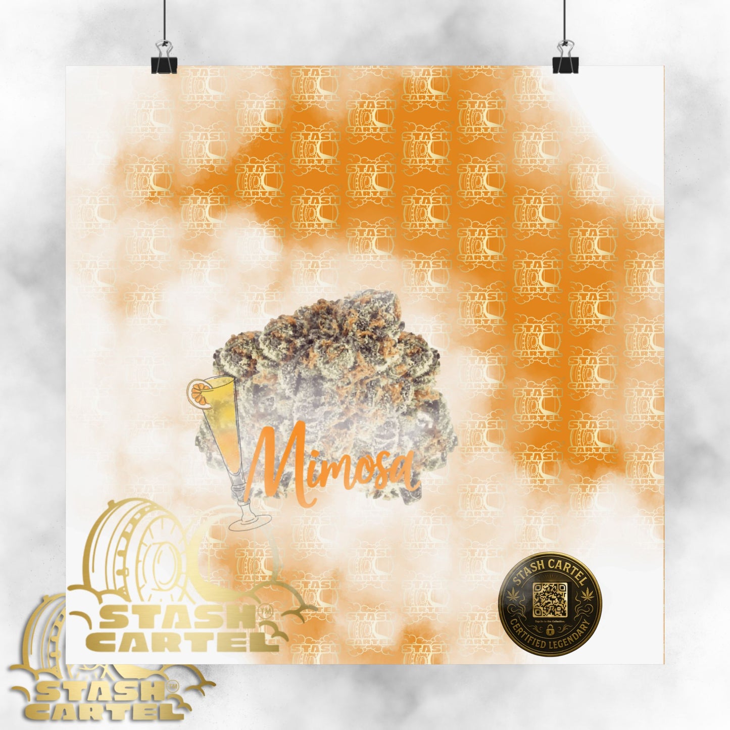 🍾 "Mimosa" Citrus Sunrise Hybrid Poster Art