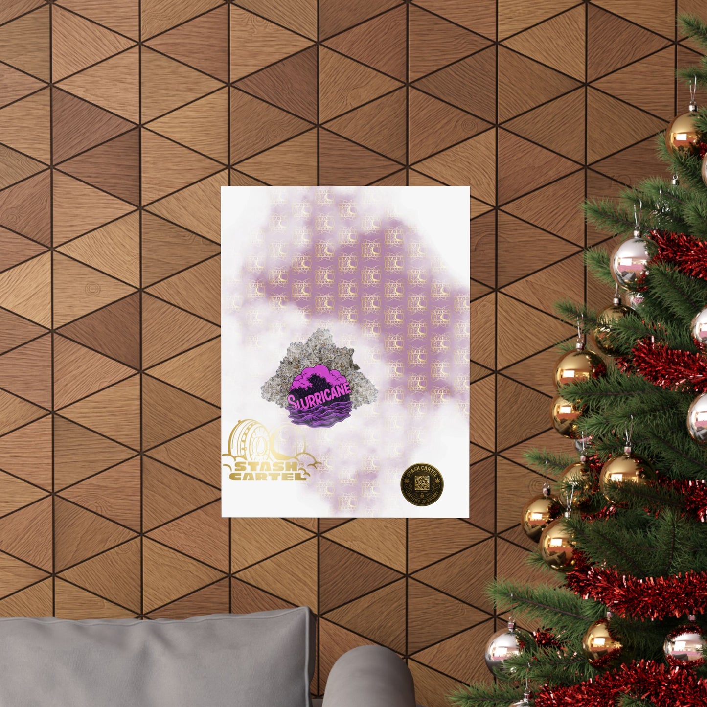 🌪️💜 Slurricane Poster – Indica Power Poster with Creamy Grape Terps