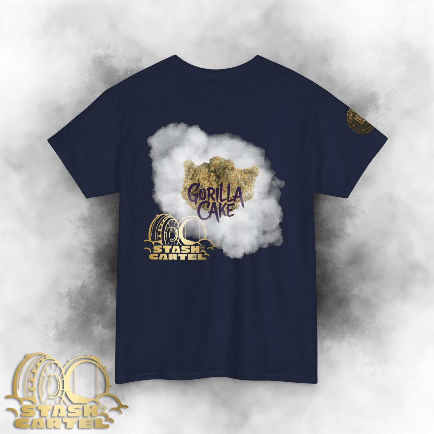 Gorilla Cake Tee – Hybrid Strength, Frosted Kush Unisex Heavy Cotton Tee