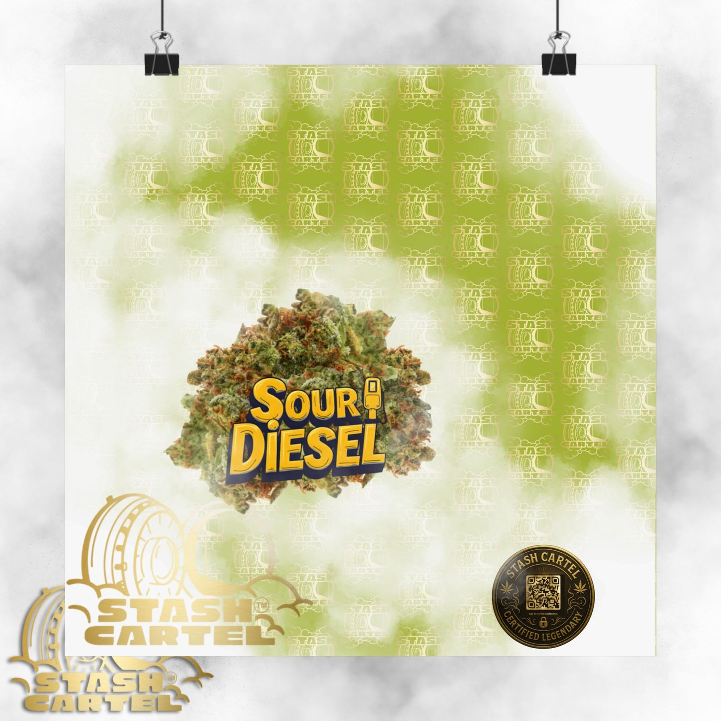 ⚡ "Sour Diesel" Electric Sativa Drip Poster