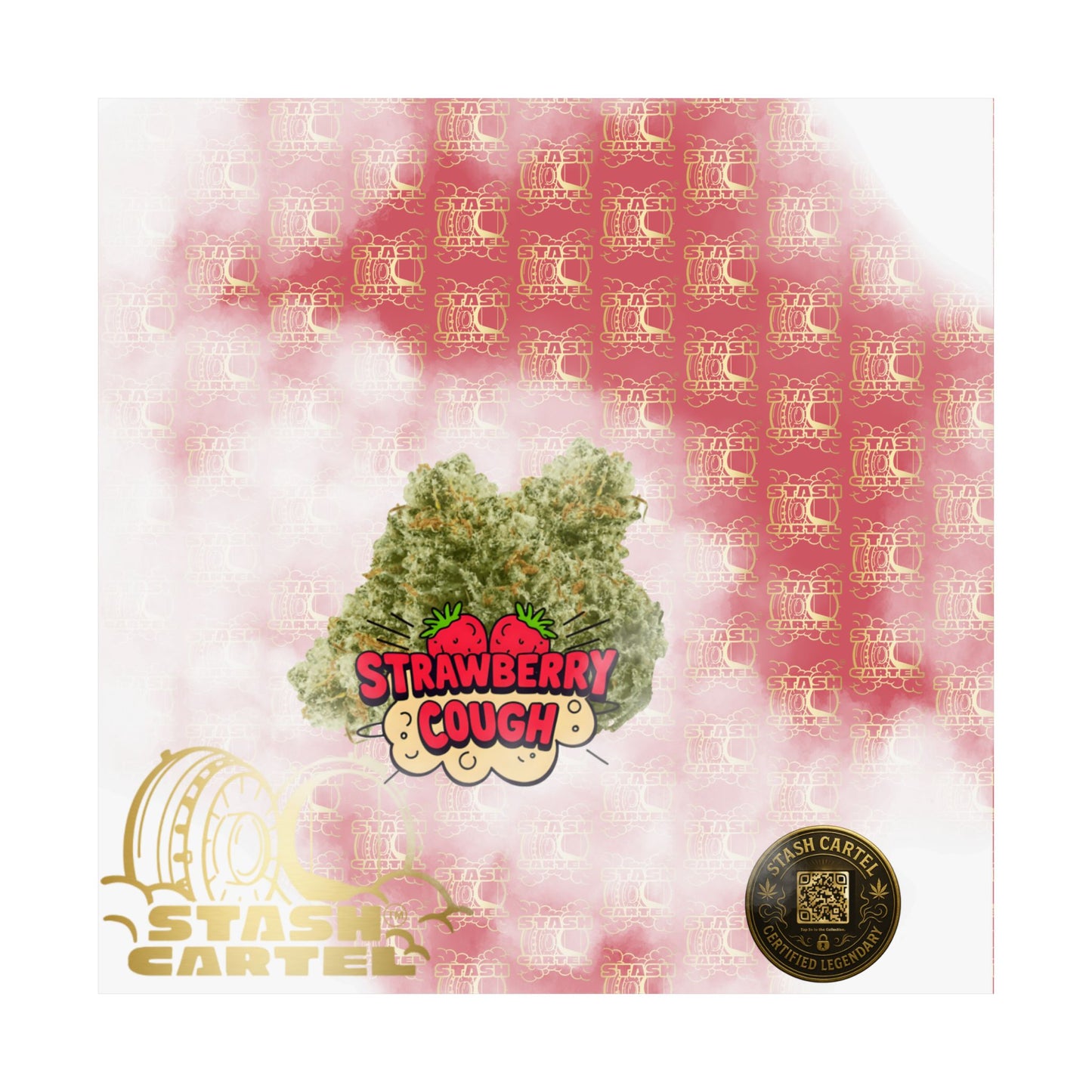 🍓 "Strawberry Cough" Skunky Sativa Poster