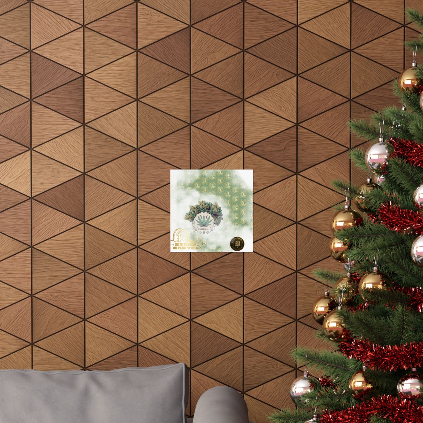 💚🎭 Harlequin Poster – Balanced CBD Poster for Calm & Creativity