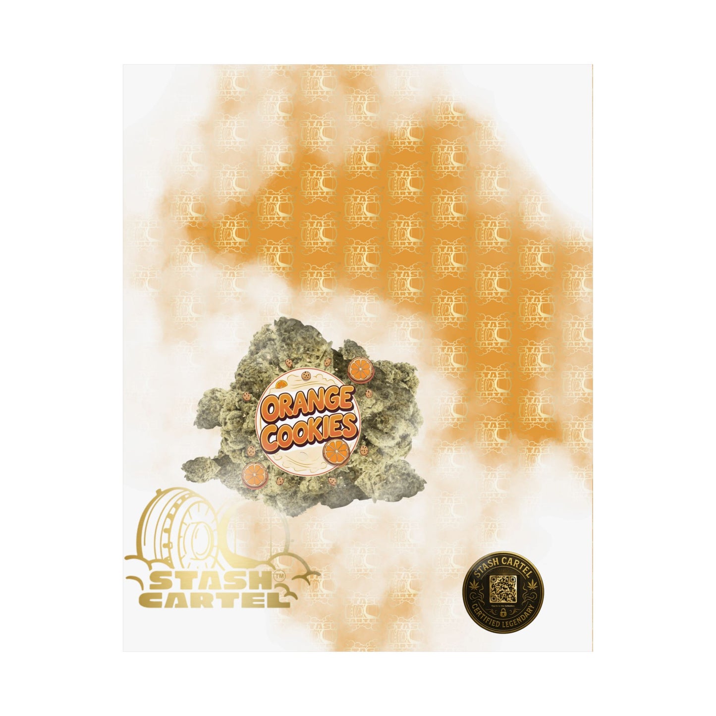 🍊🍪 Orange Cookies Poster – Zesty Cookie Gas Hybrid Poster with Citrus Burst