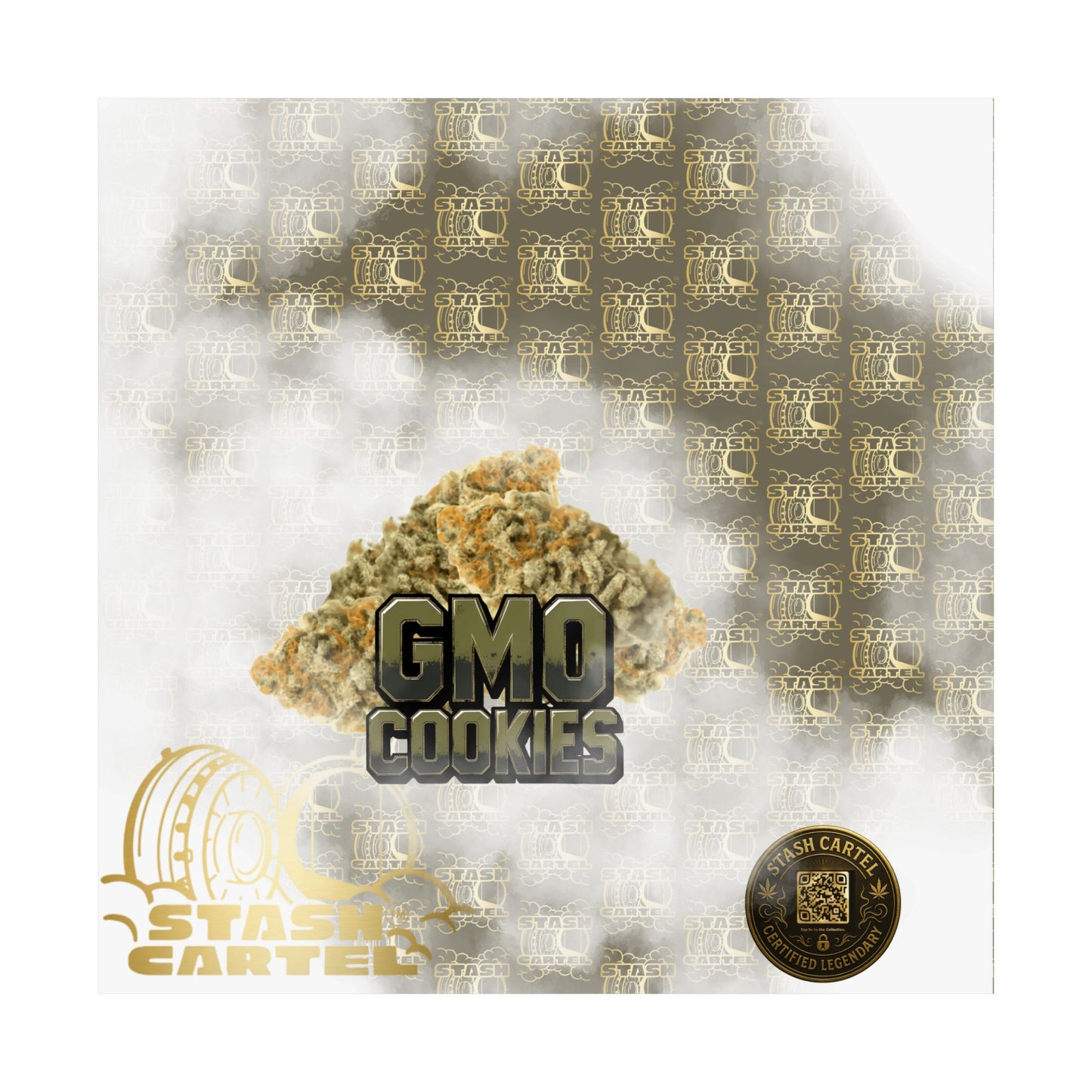 🧄 "GMO Cookies" Heavy-Hitting Indica Gas Poster