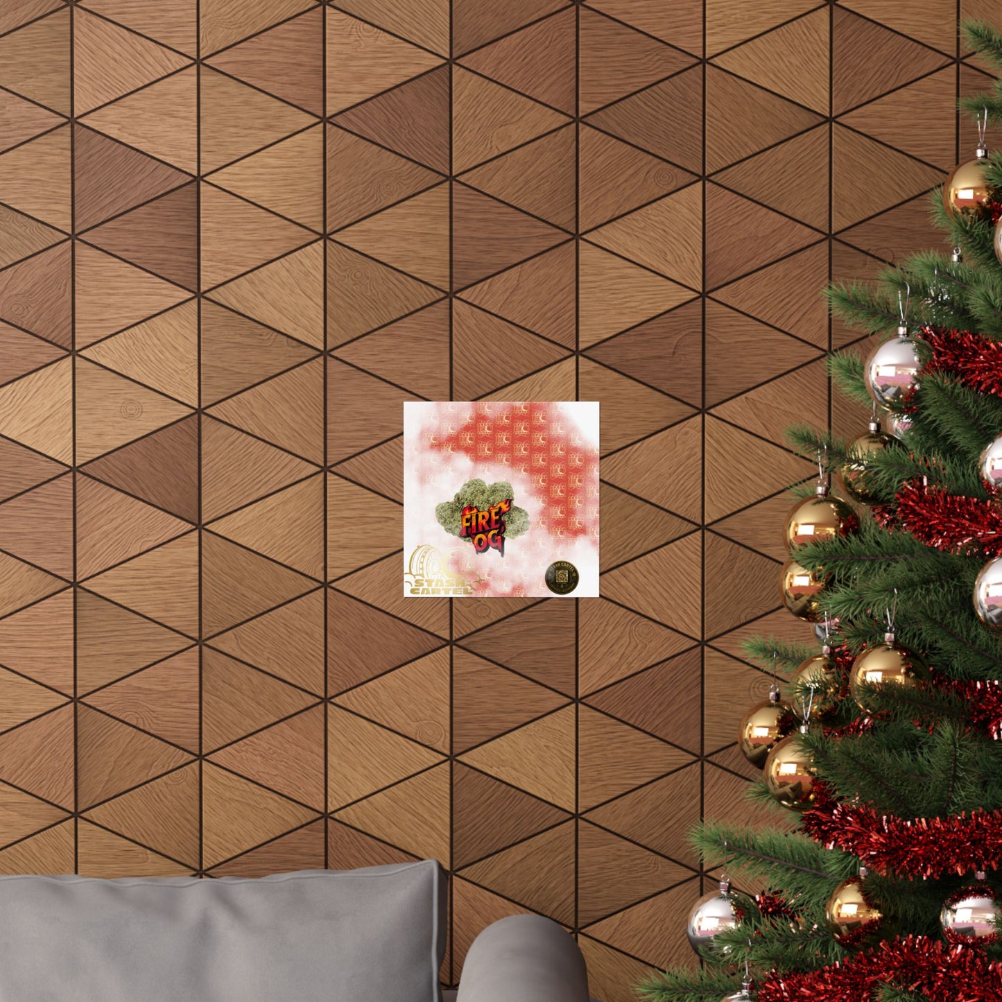 🔥⛽ Fire OG Poster – Legendary Indica Hybrid with Lemon Diesel & Full-Body Melt