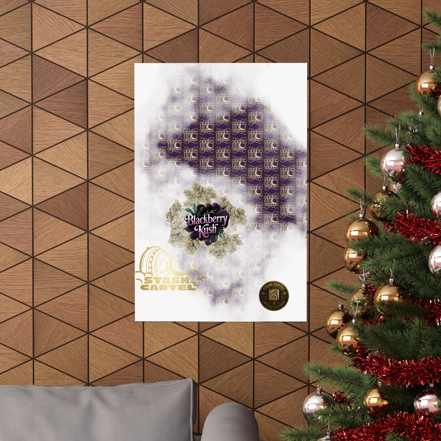 🫐 "Blackberry Kush" Midnight Indica Poster