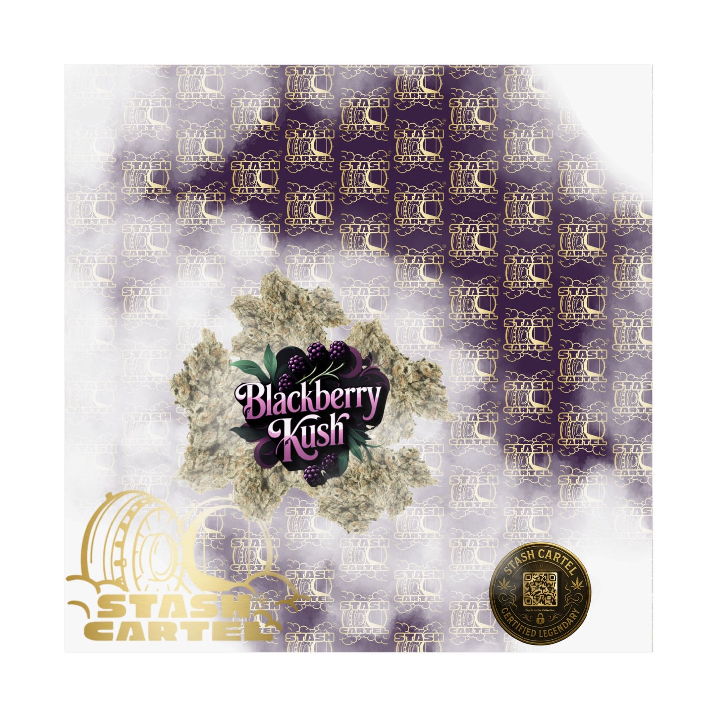 🫐 "Blackberry Kush" Midnight Indica Poster