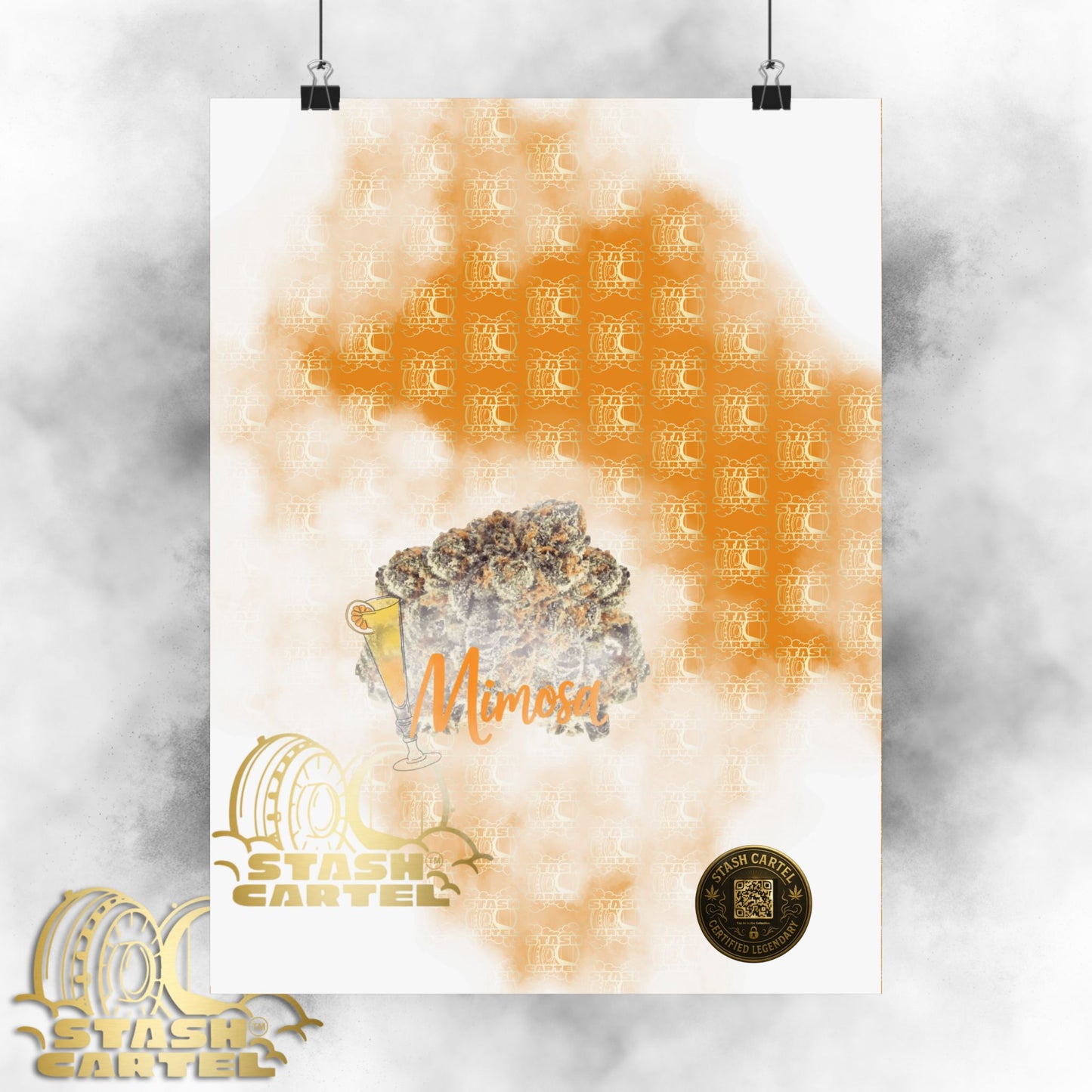 🍾 "Mimosa" Citrus Sunrise Hybrid Poster Art