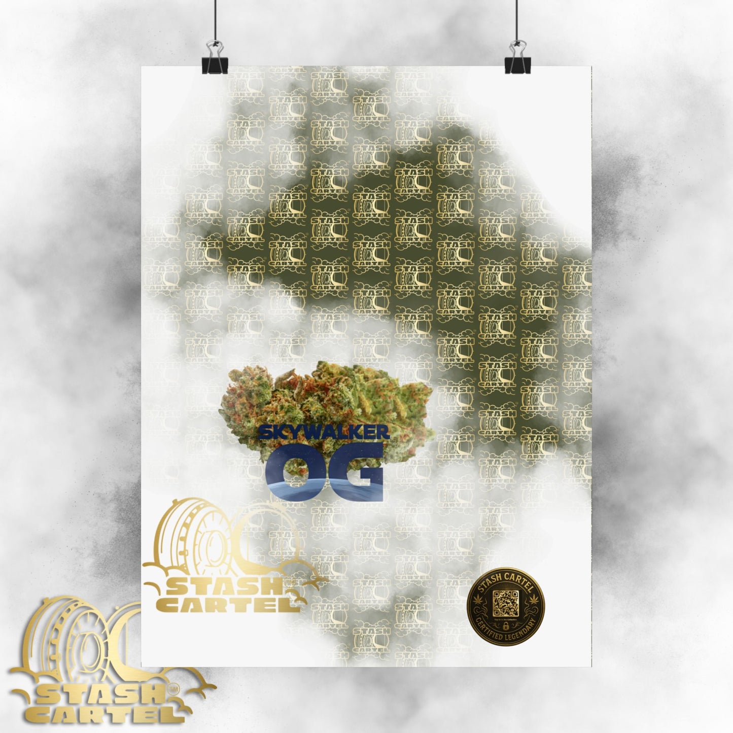 🌌 "Skywalker OG" Galactic Indica-Hybrid Poster