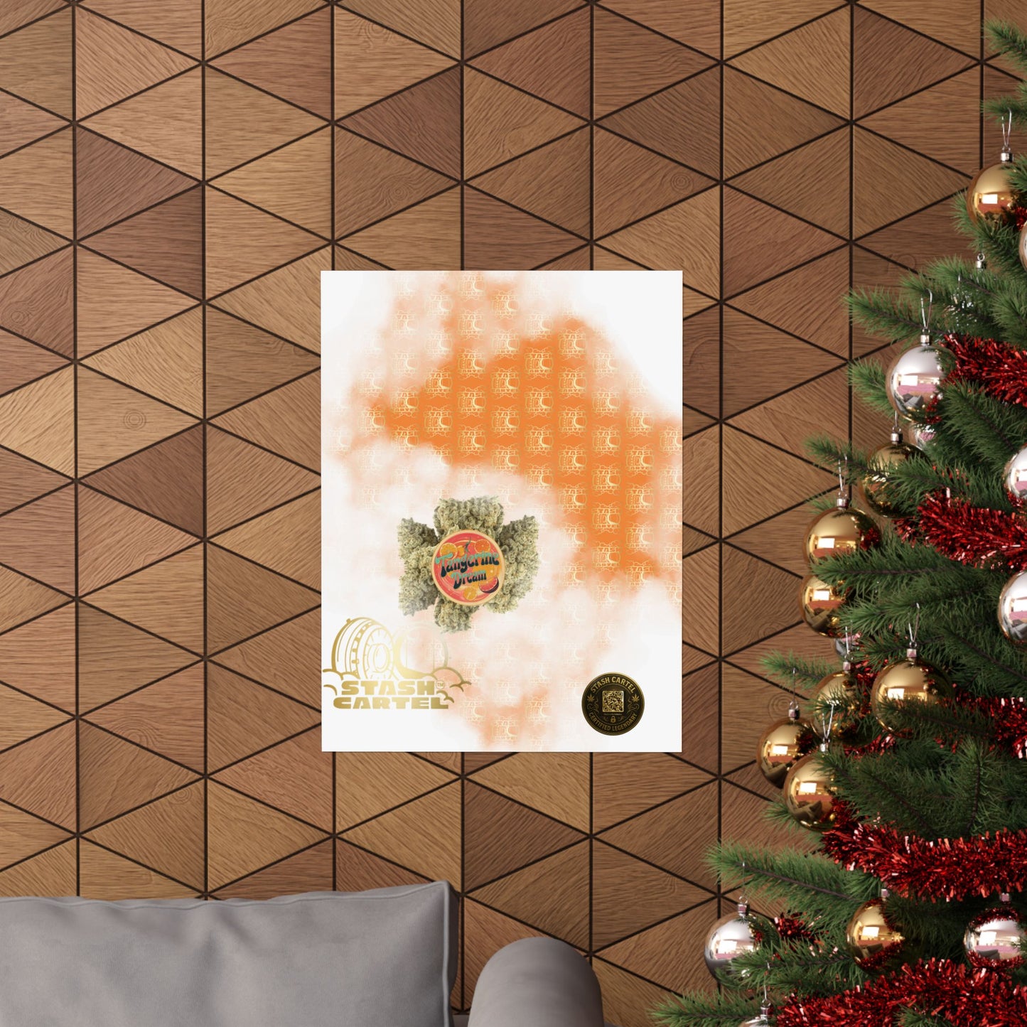 🍊💭 Tangerine Dream Poster – Legendary Sativa Hybrid with Citrus Zest & Euphoric Clarity