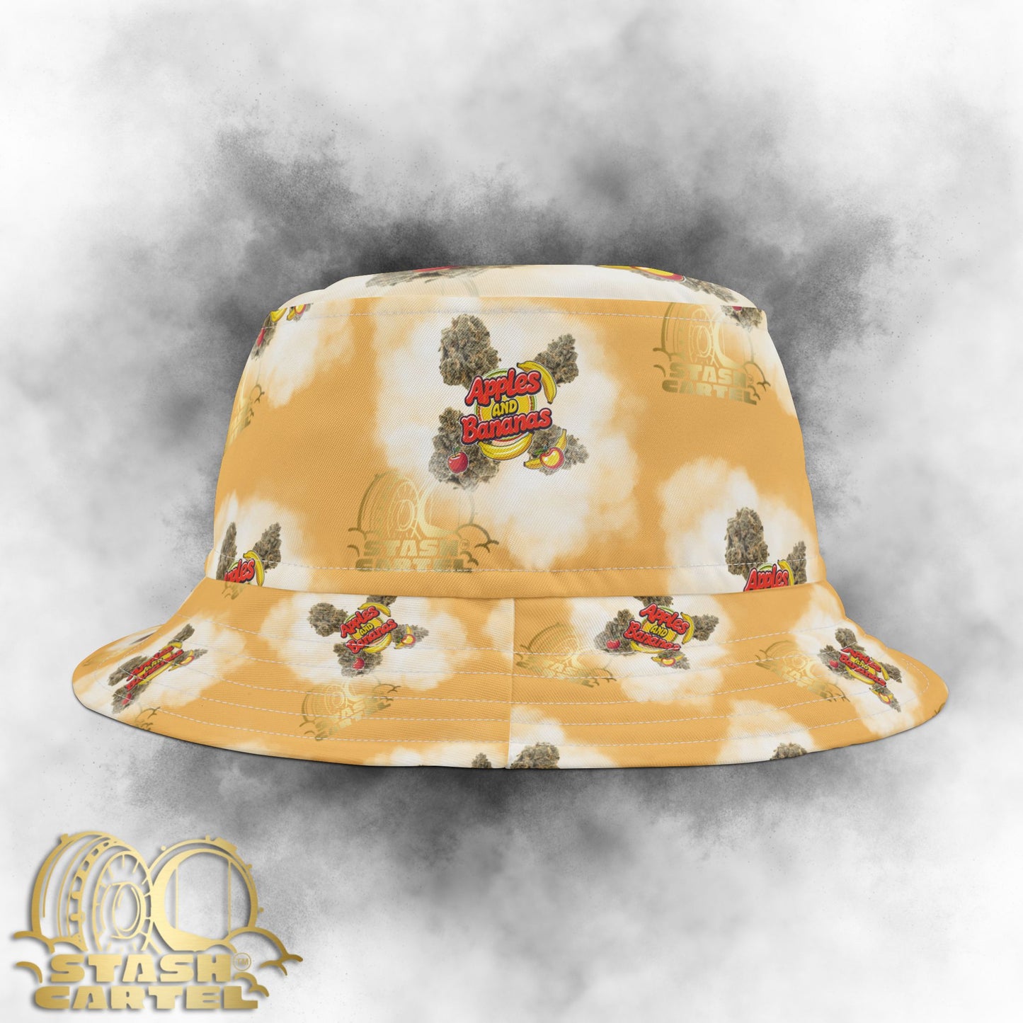 Apples & Bananas Bucket Hat – Fruity Chaos Meets Gas-Dripped Luxury