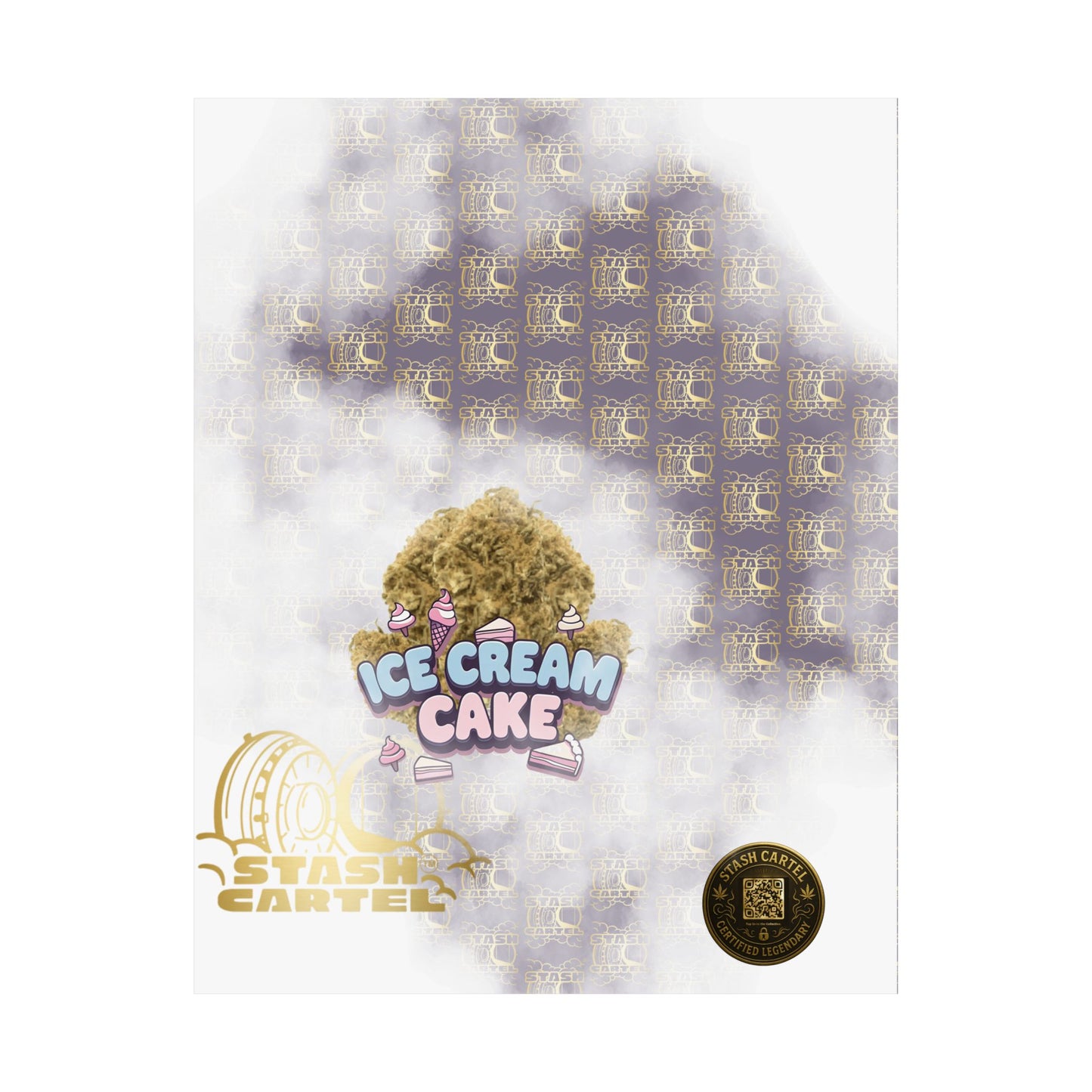 🍦 "Ice Cream Cake" Sedating Indica Dessert Poster
