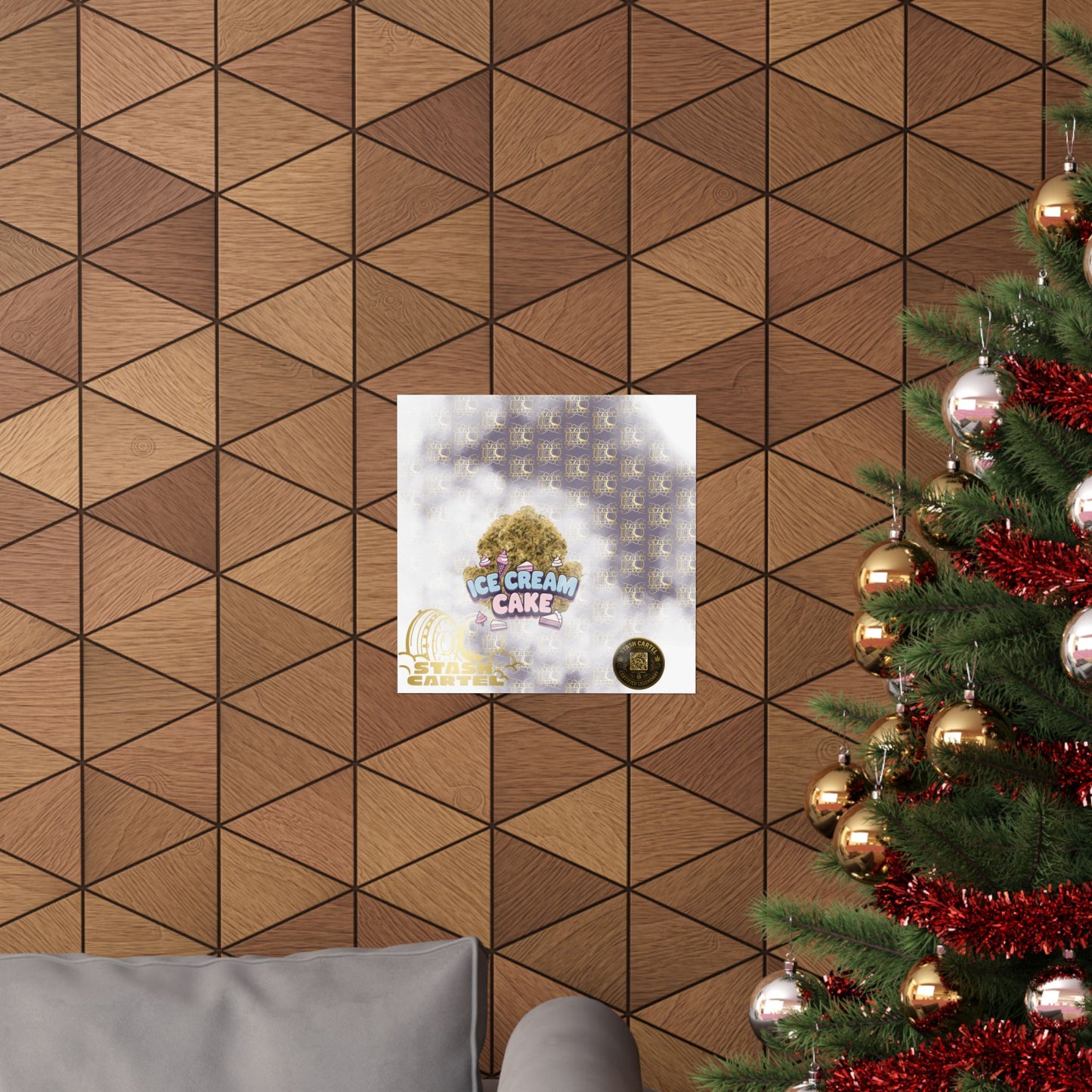 🍦 "Ice Cream Cake" Sedating Indica Dessert Poster