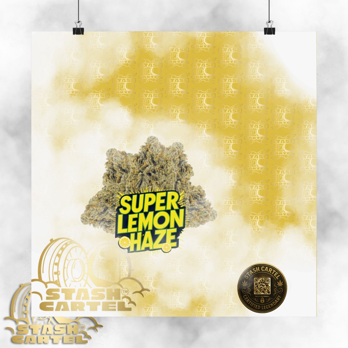 🍋 "Super Lemon Haze" Electric Citrus Sativa Poster