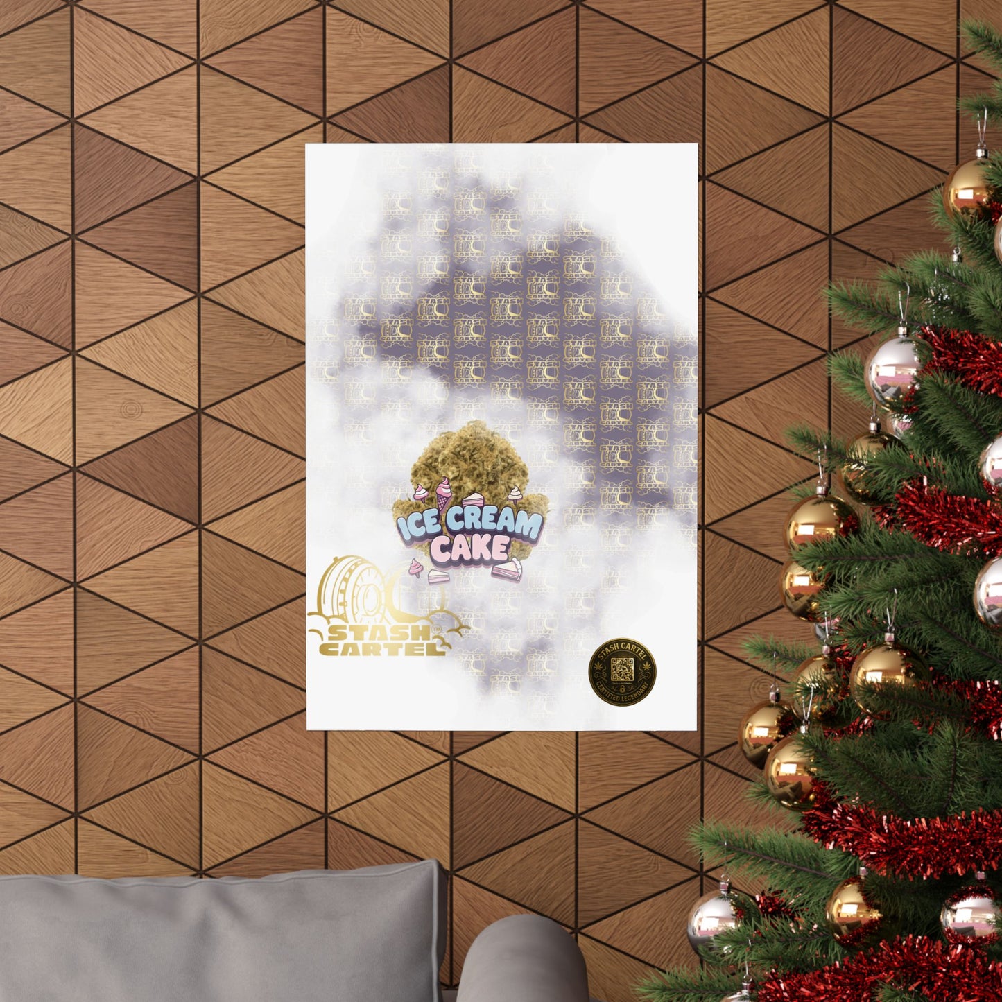 🍦 "Ice Cream Cake" Sedating Indica Dessert Poster