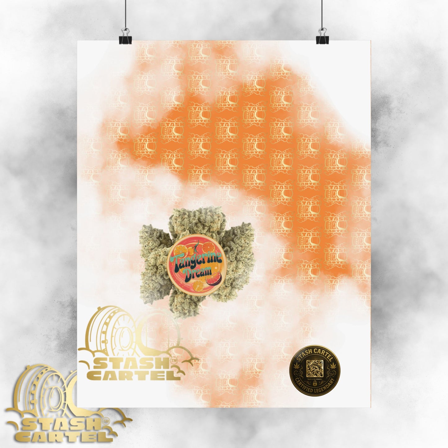 🍊💭 Tangerine Dream Poster – Legendary Sativa Hybrid with Citrus Zest & Euphoric Clarity