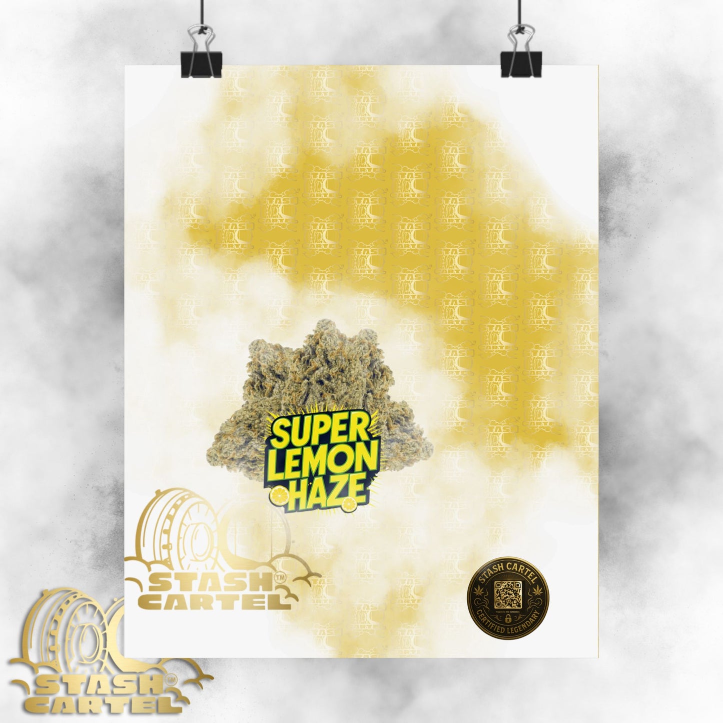 🍋 "Super Lemon Haze" Electric Citrus Sativa Poster