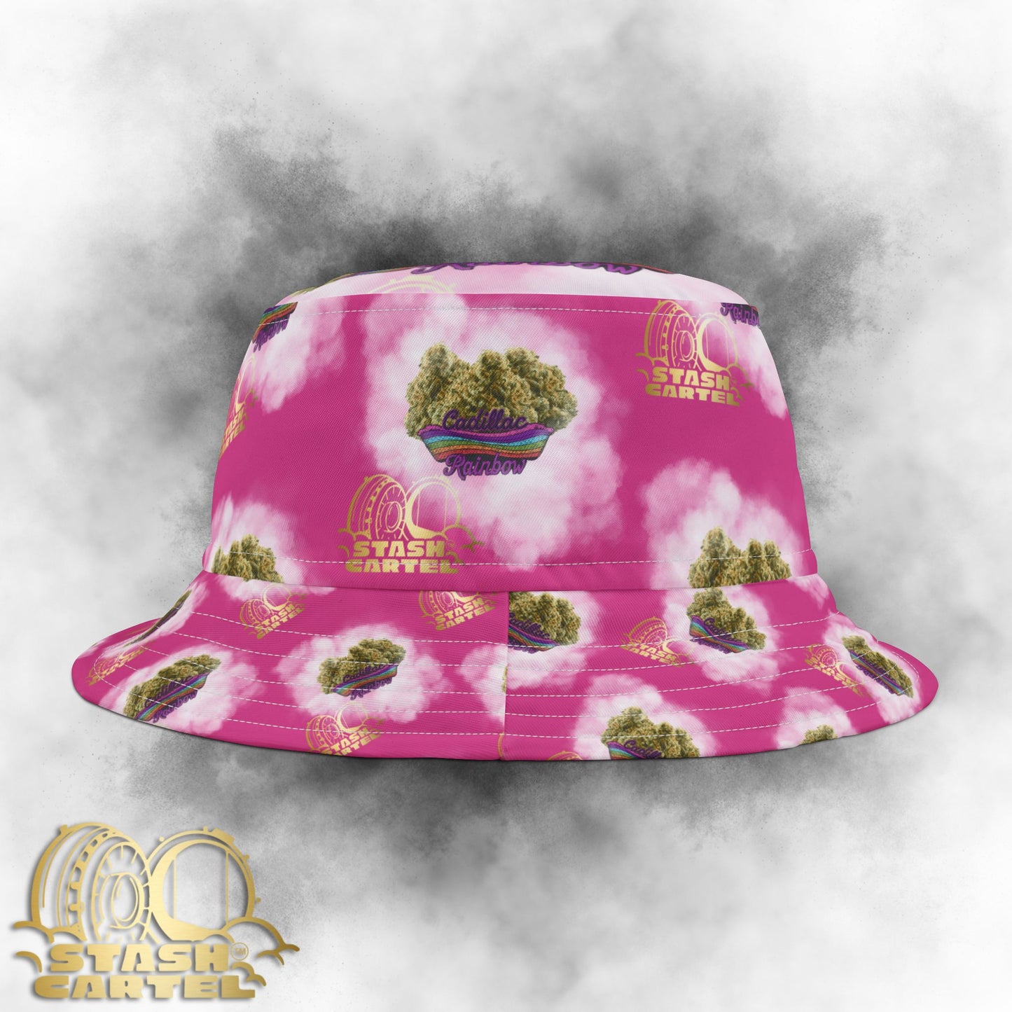 Cadillac Rainbow Bucket Hat – High-Speed Color Flex with Luxe Drip