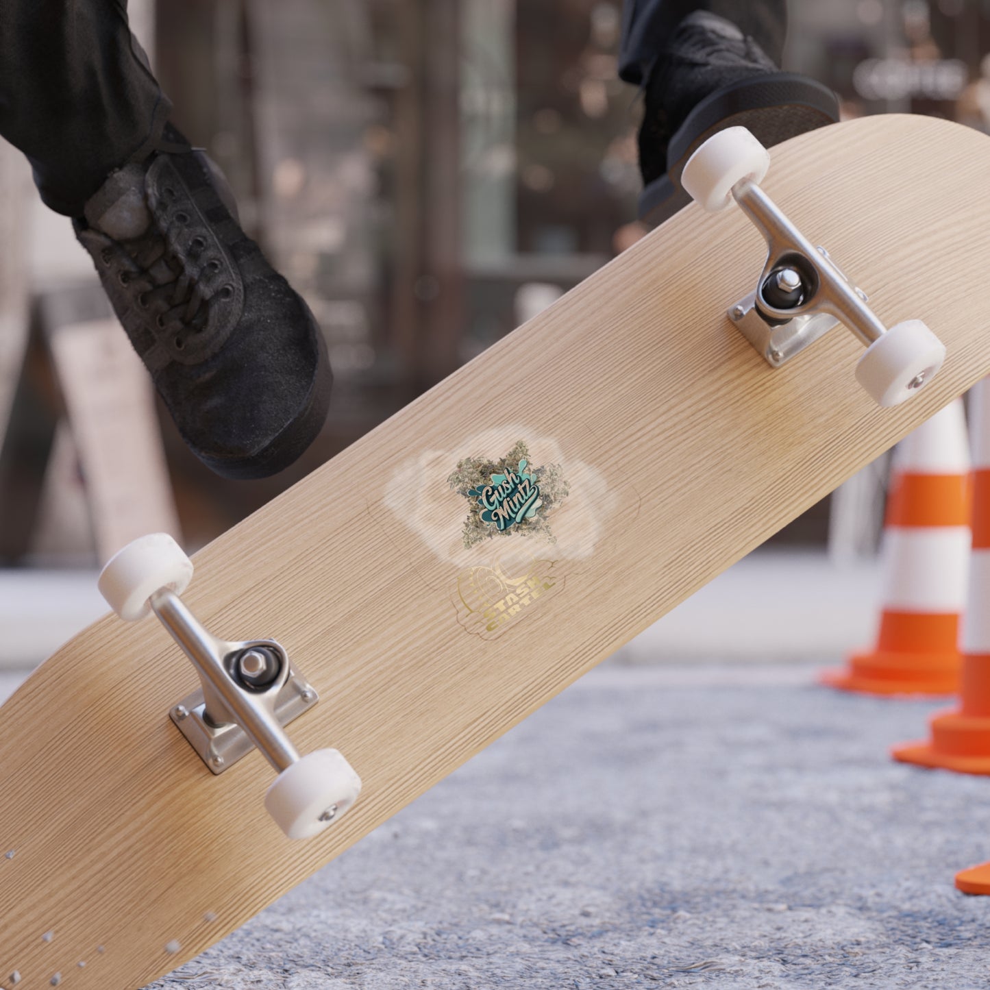 Gush Mints Transparent Outdoor Sticker – Weed Lifestyle Design