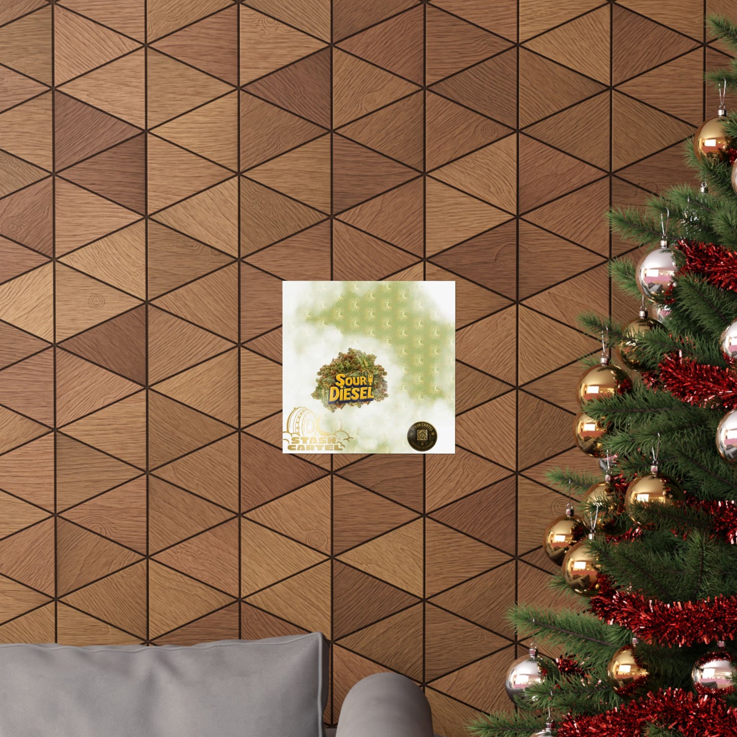 ⛽ "OG Chem" Diesel-Fueled Hybrid Poster – High-Octane Cannabis Wall Art in Fuel Green