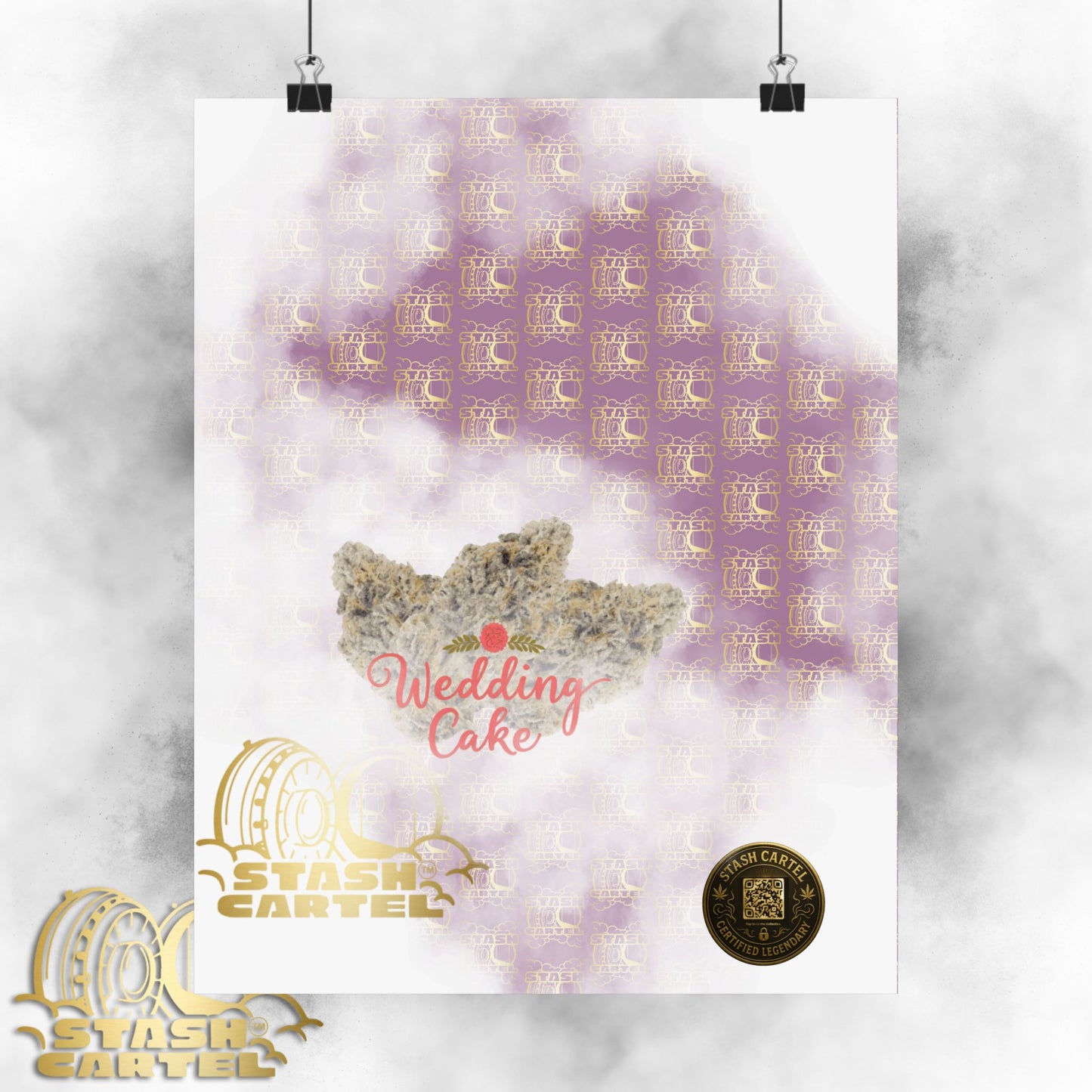 🎂 "Wedding Cake" Dessert Indica-Hybrid Poster