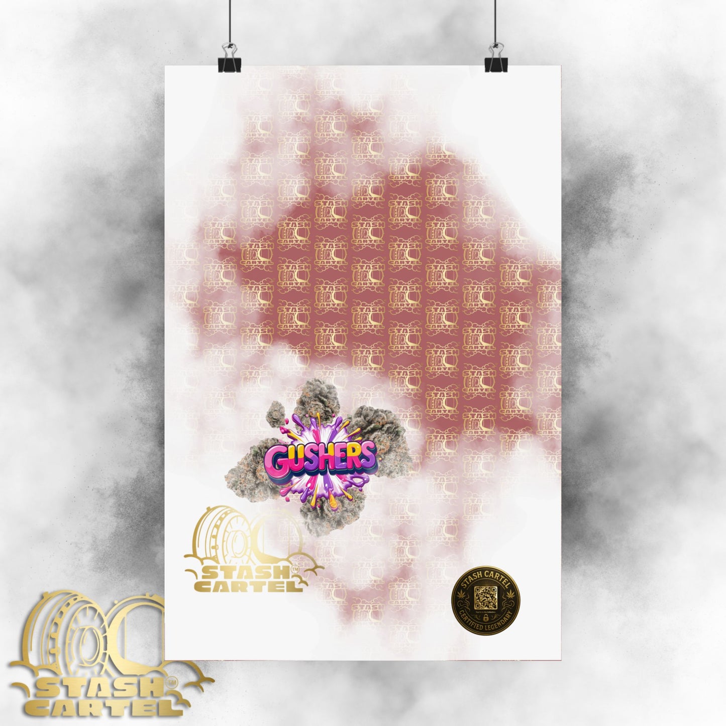 💦🍇 Gushers Poster – Exotic Candy-Indica Hybrid Poster with Creamy Fruit Punch