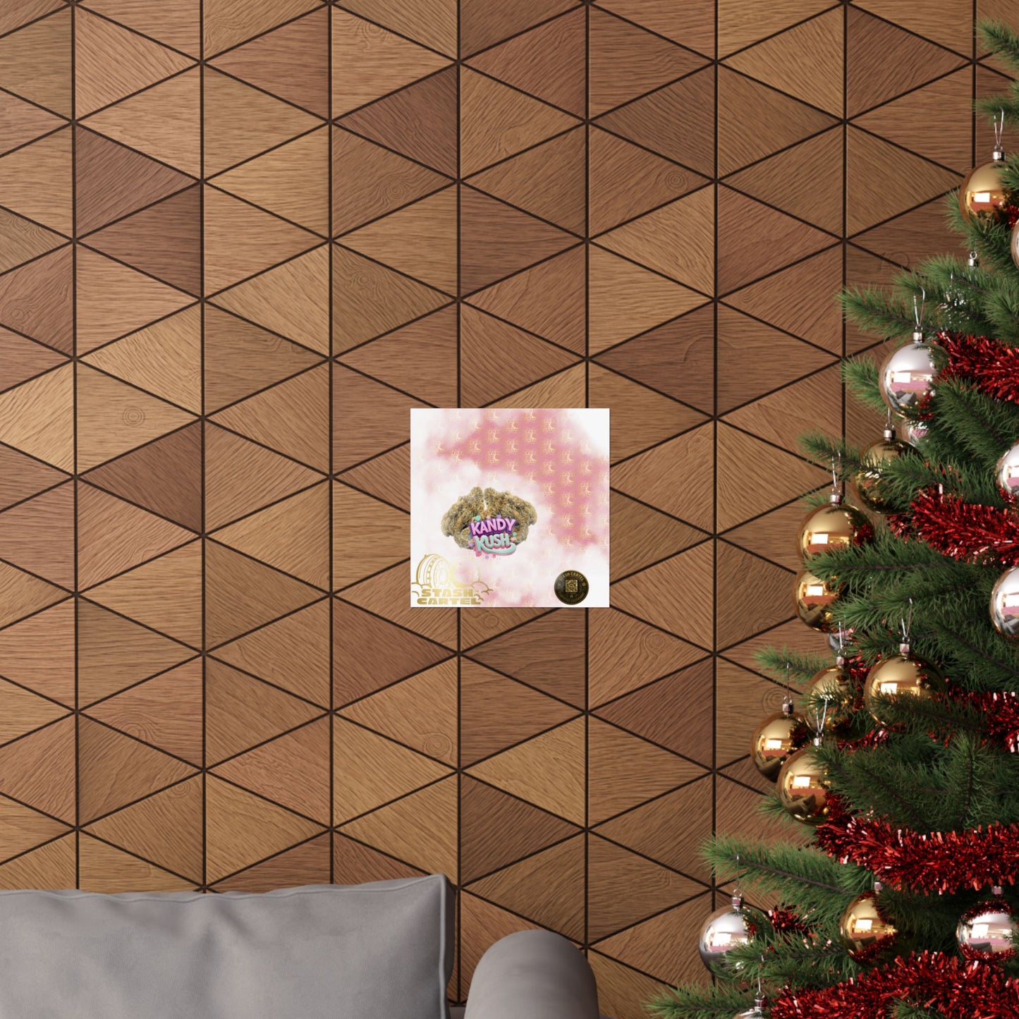 🍬💨 Kandy Kush Poster – Sweet Hybrid Wall Art with Candy Terps & Euphoric Balance