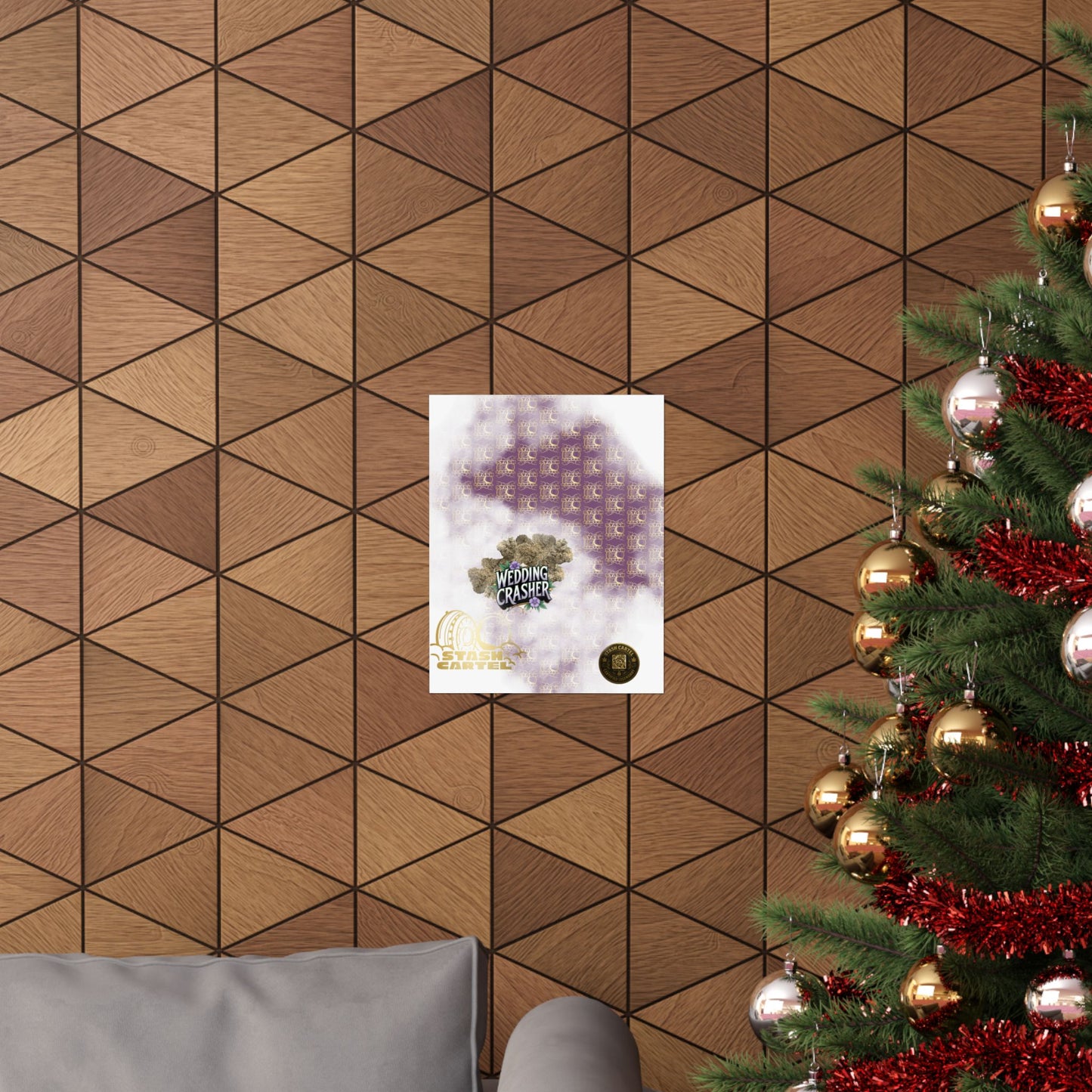 🎉💍 Wedding Crasher Poster – Uplifting Hybrid Wall Art with Vanilla Cake & Purple Gas