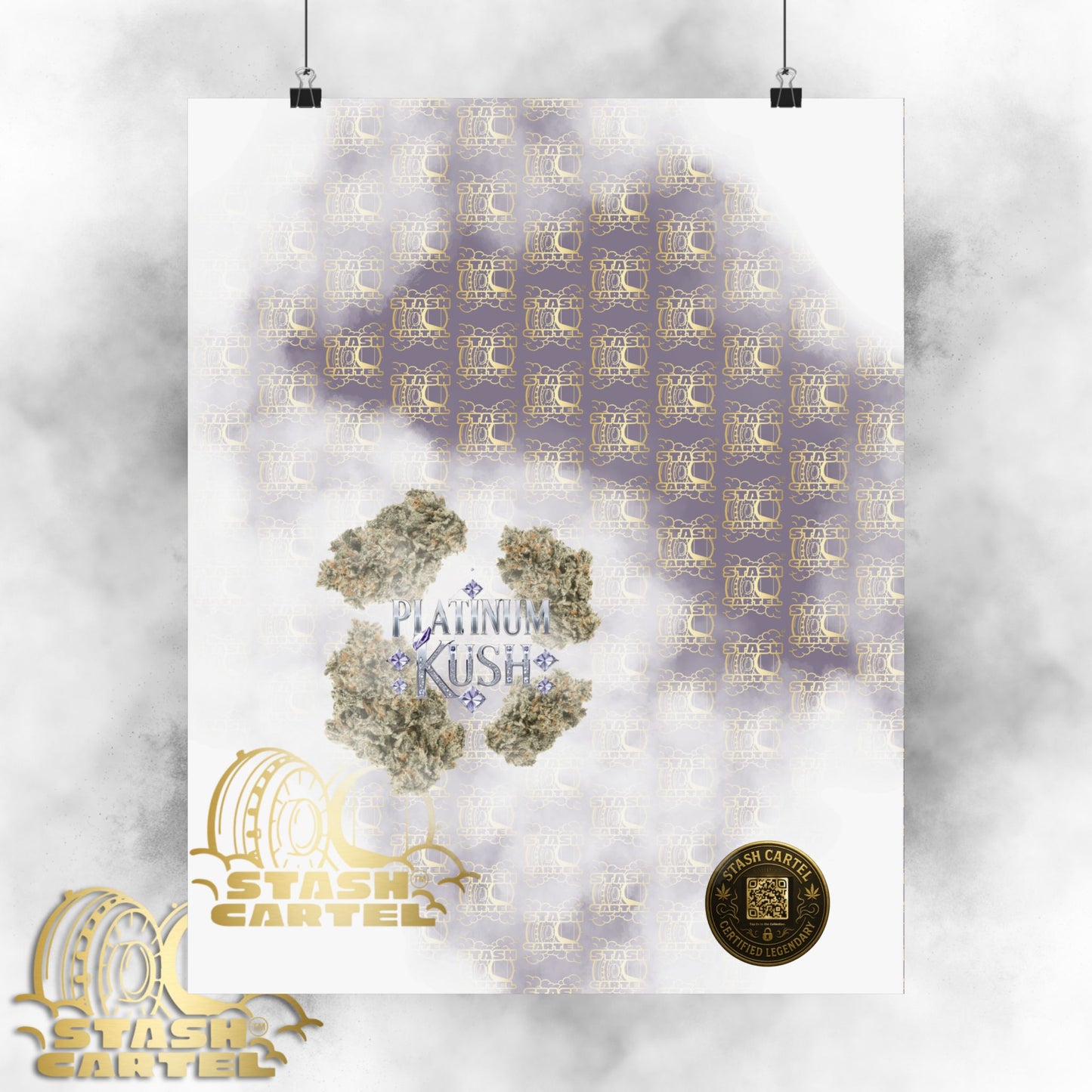 💎 "Platinum Kush" Luxurious Indica Poster