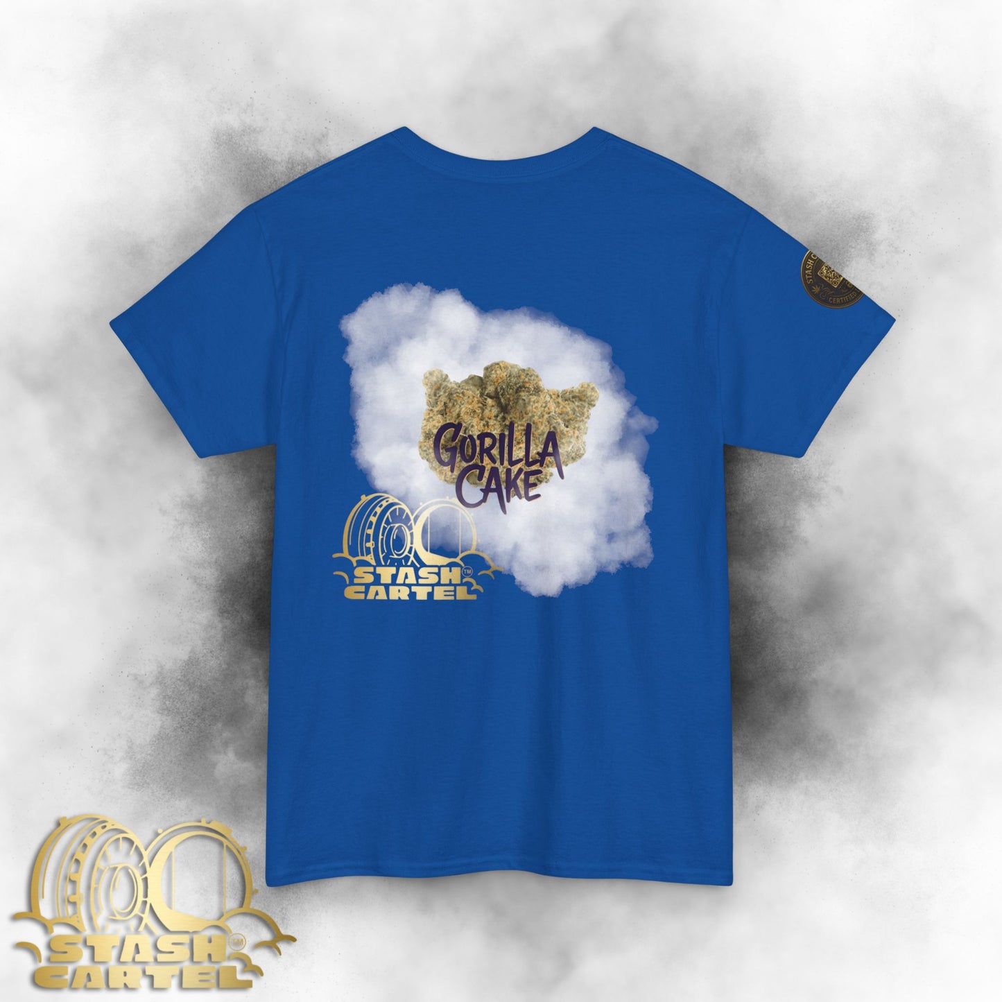 Gorilla Cake Tee – Hybrid Strength, Frosted Kush Unisex Heavy Cotton Tee